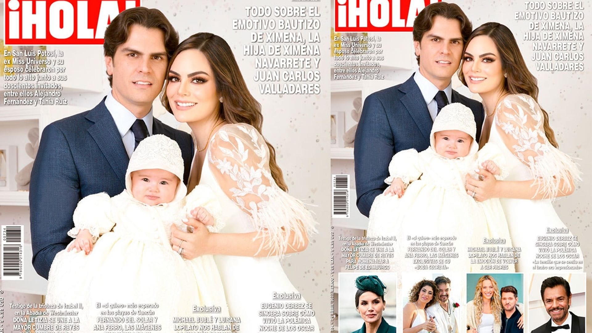 En ¡HOLA!, todo sobre el emotivo bautizo de Ximena, la hija de Ximena Navarrete y Juan Carlos Valladares