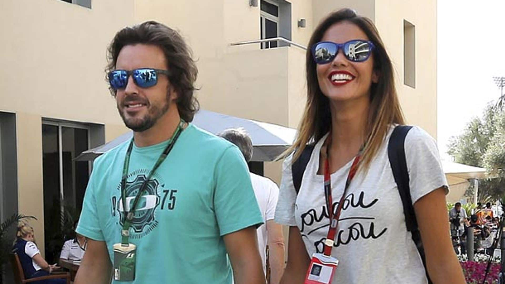 Fernando Alonso ya tiene junto a él a su mejor apoyo, Lara Álvarez