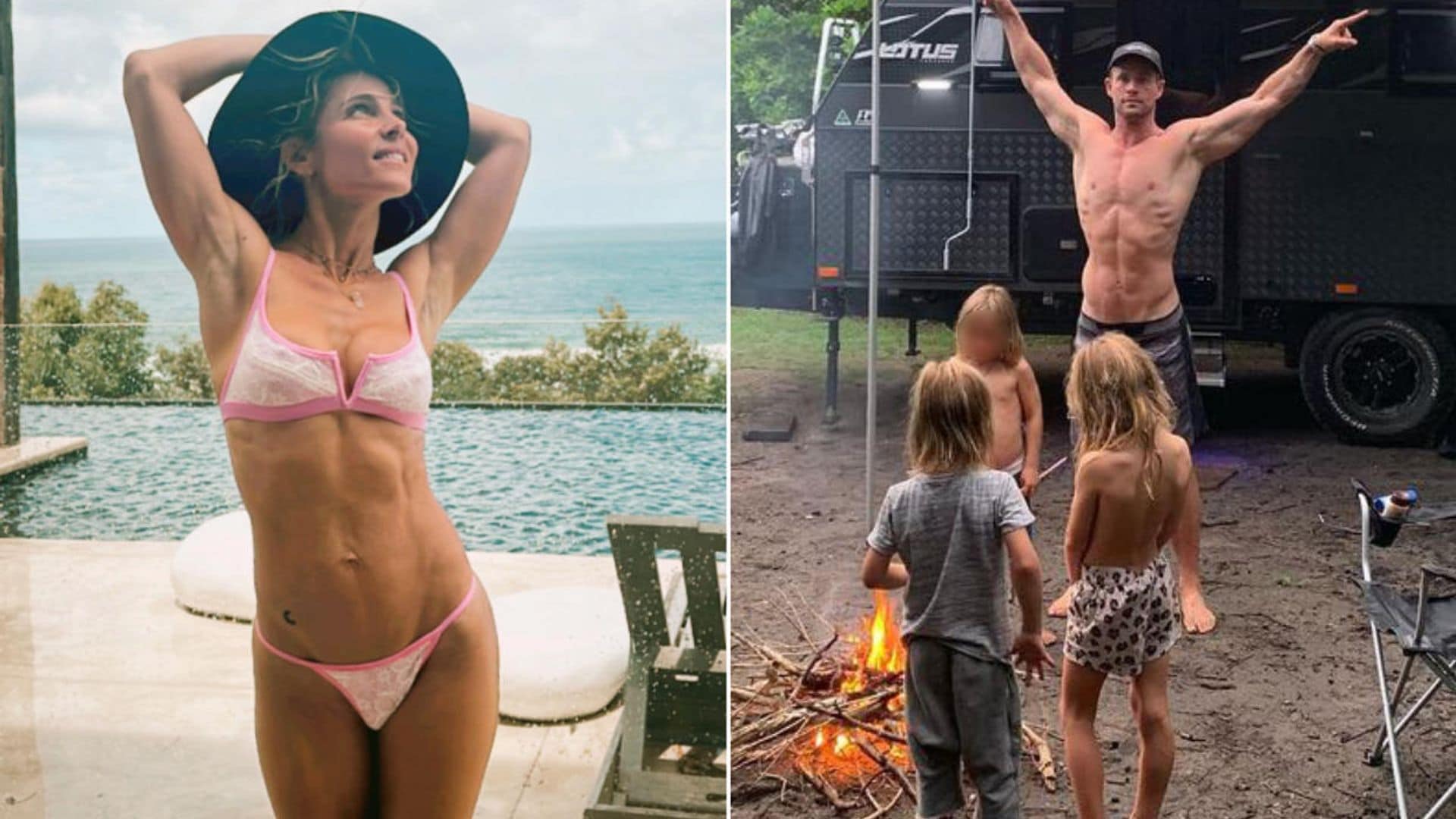 Elsa Pataky presume de cuerpazo en su última aventura familiar: de acampada en el río con Chris Hemsworth y sus hijos