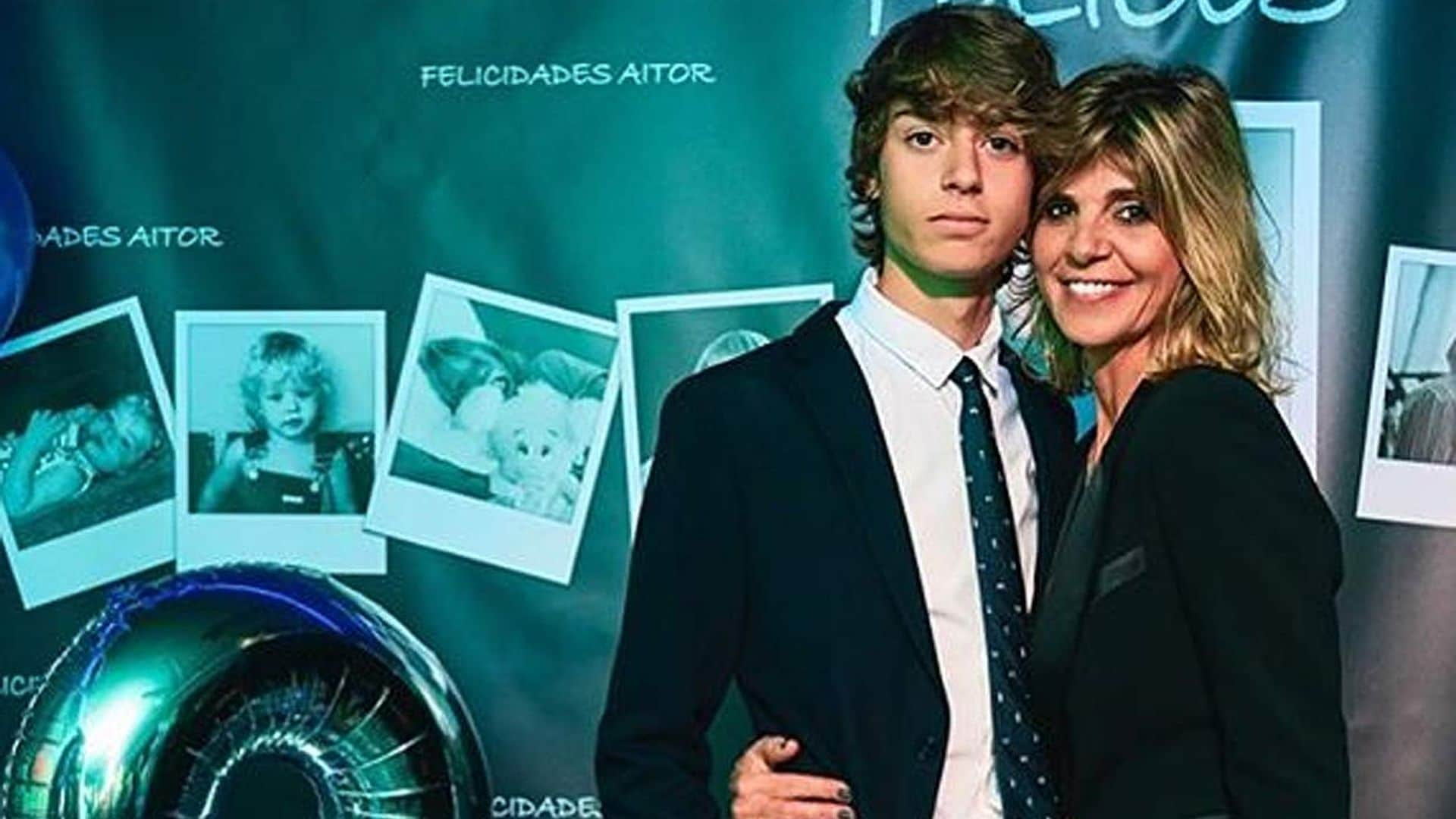 Aitor, el hijo de Arantxa de Benito y Guti, cumple 18 años y su madre abre el álbum de fotos