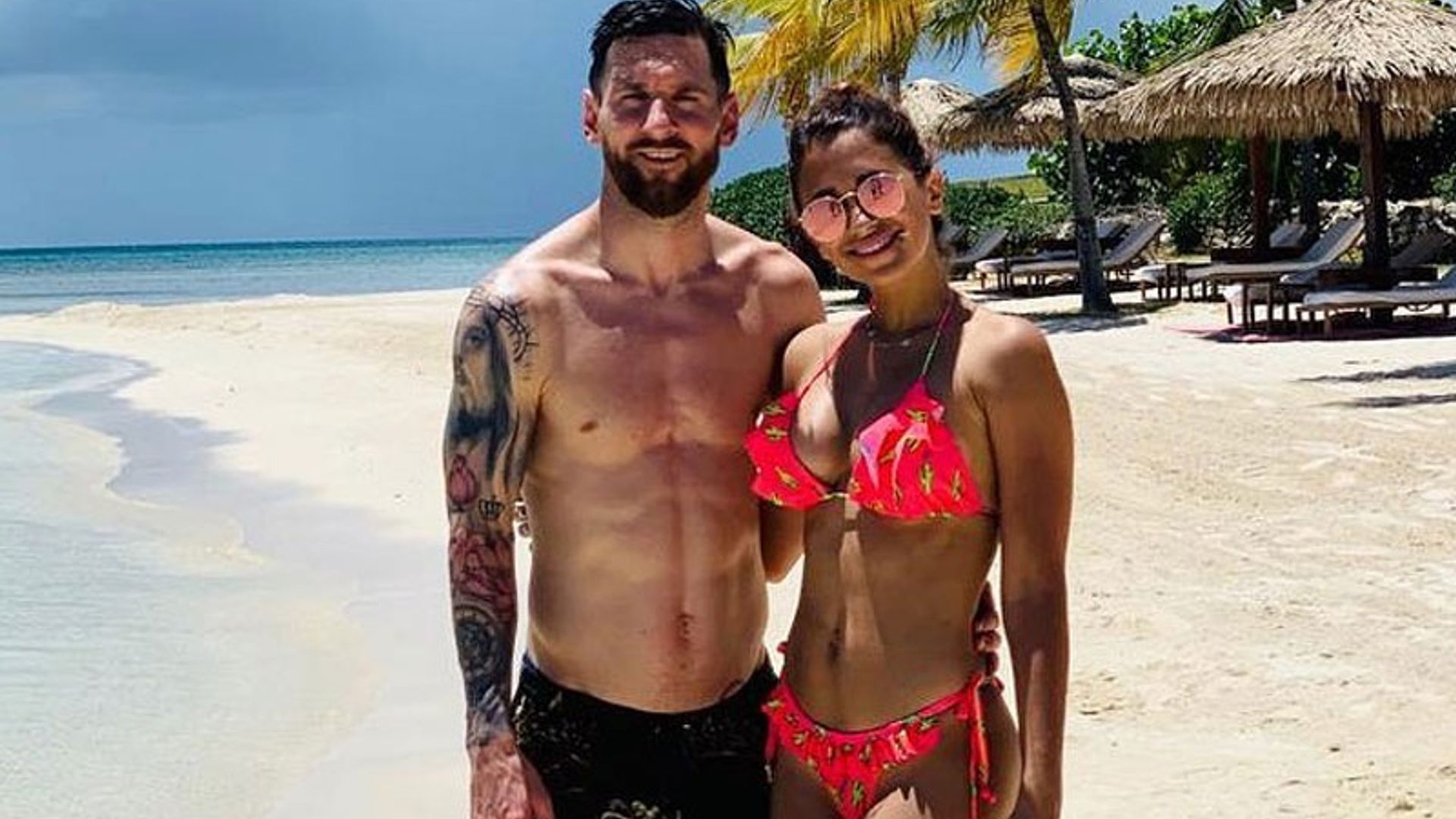 Antonela Roccuzzo saca su lado más romántico durante su paradisíaco viaje con Leo Messi