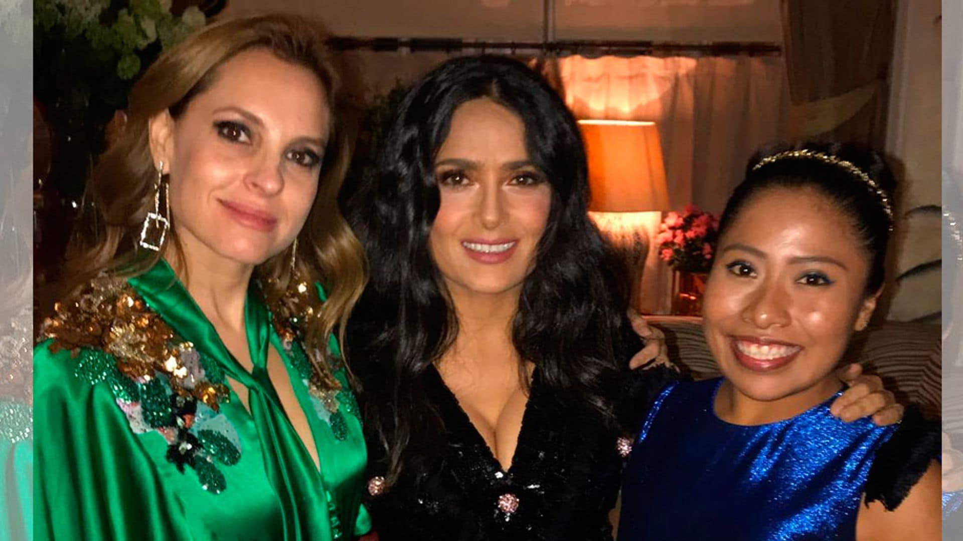 ¡Encuentro de mexicanas! Salma Hayek, Yalitza Aparicio y Marina de Tavira, en Londres