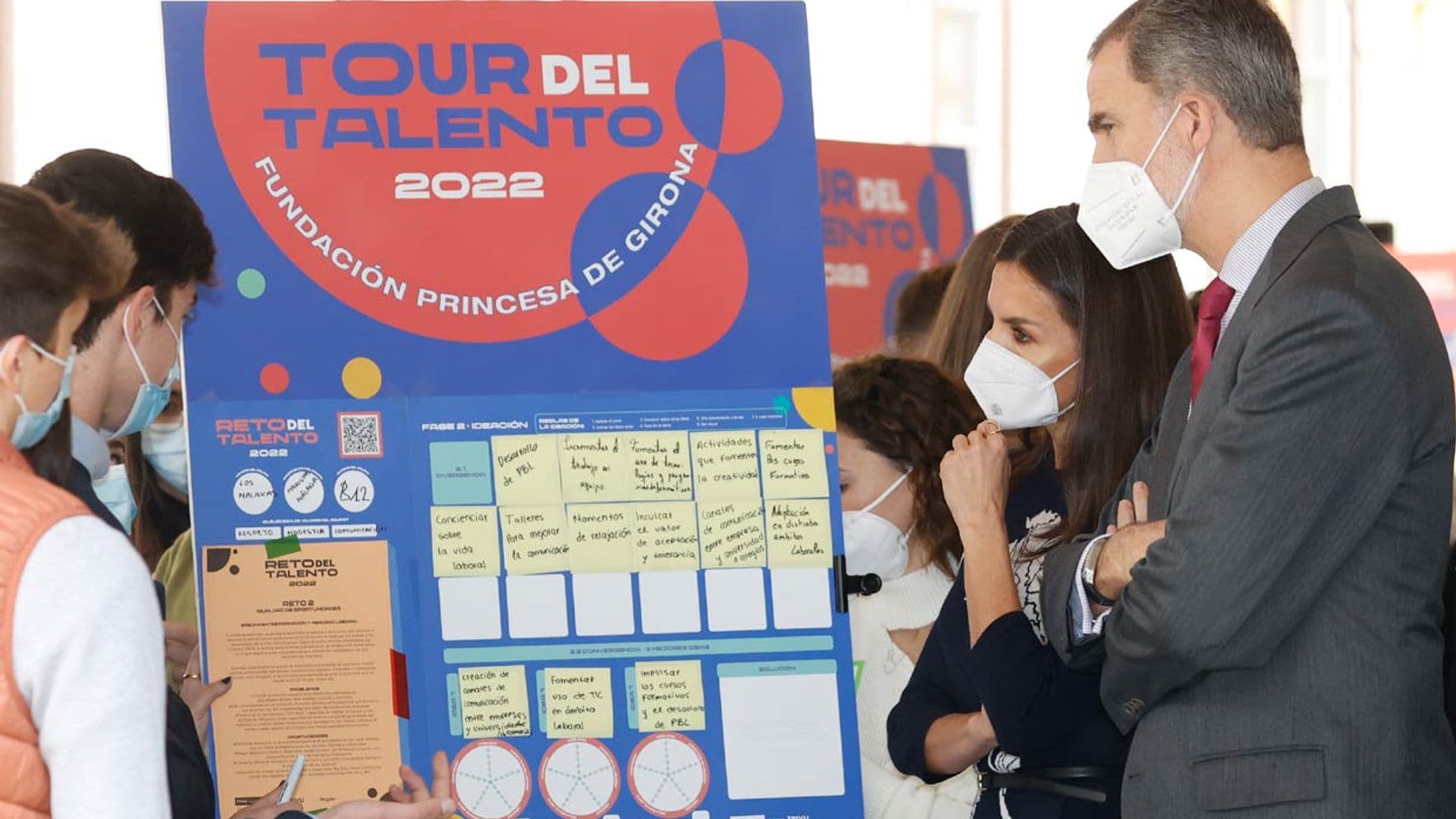 Los Reyes apuestan por el talento joven en la proclamación de uno de los premios Princesa de Girona