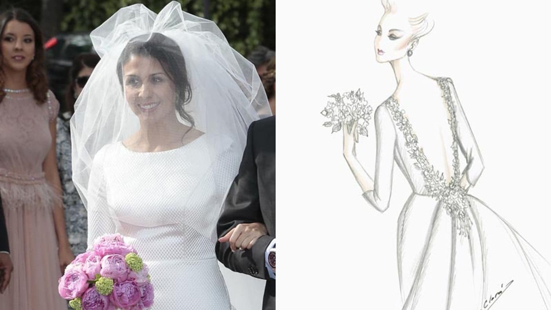 Los detalles del vestido de novia y las joyas de Sara Verdasco