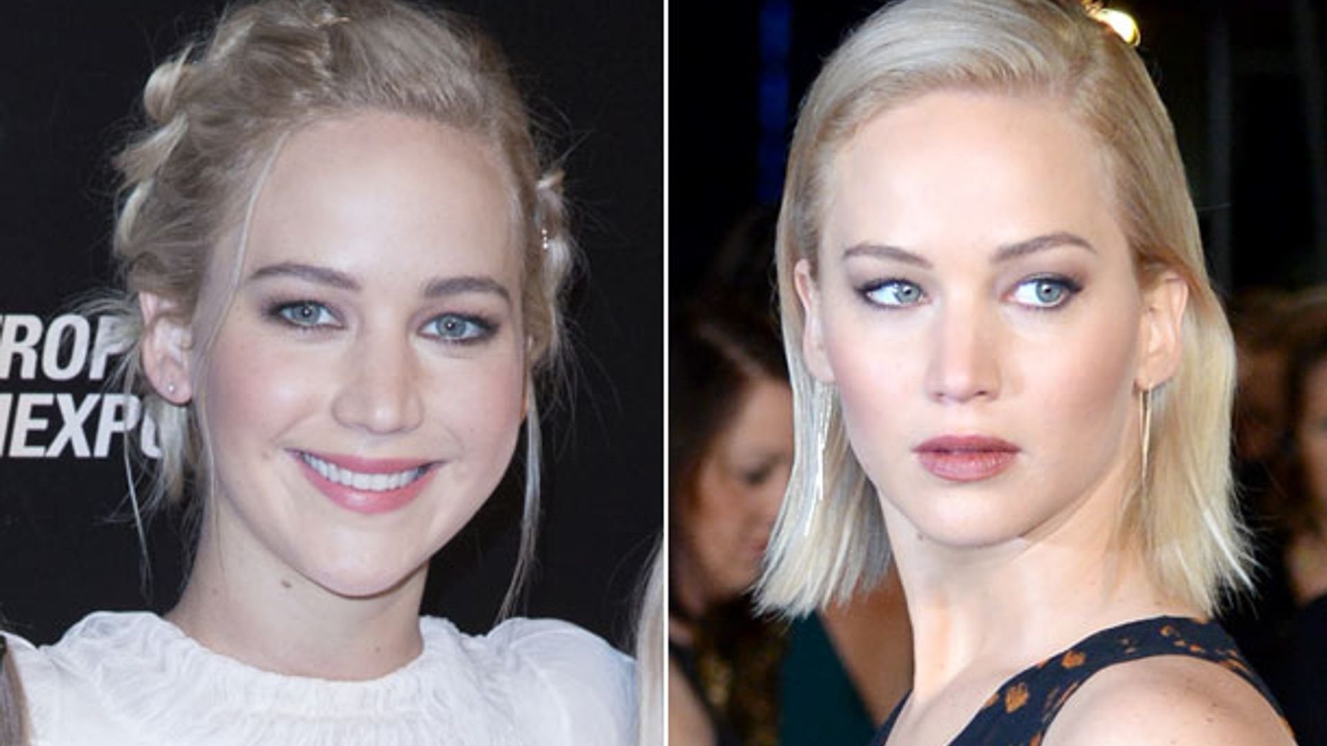 Jennifer Lawrence: pelo suelto 'vs.' recogido, ¿con cuál te quedas?