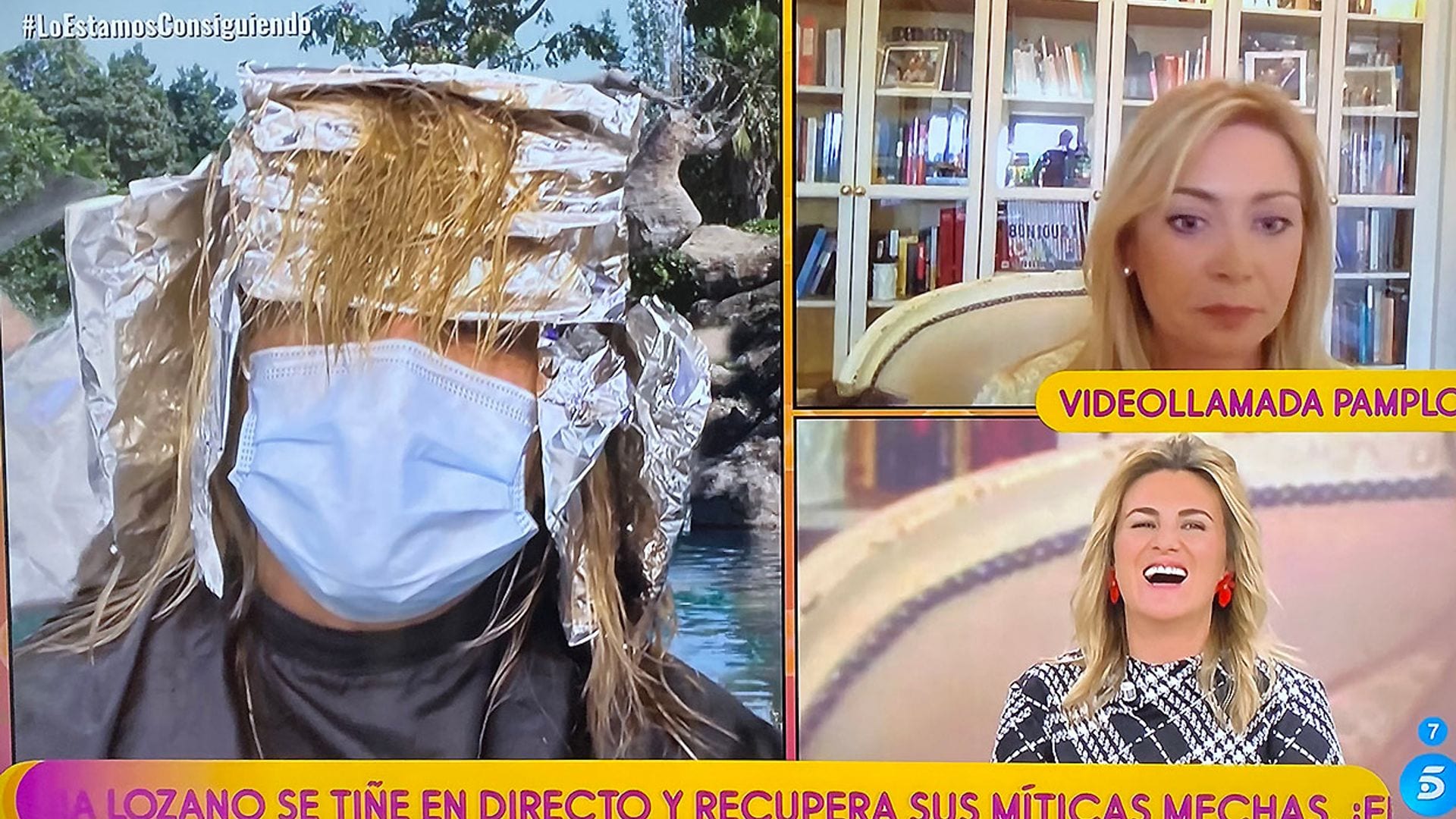 Lydia Lozano protagoniza la entrevista más surrealista en plena sesión de peluquería