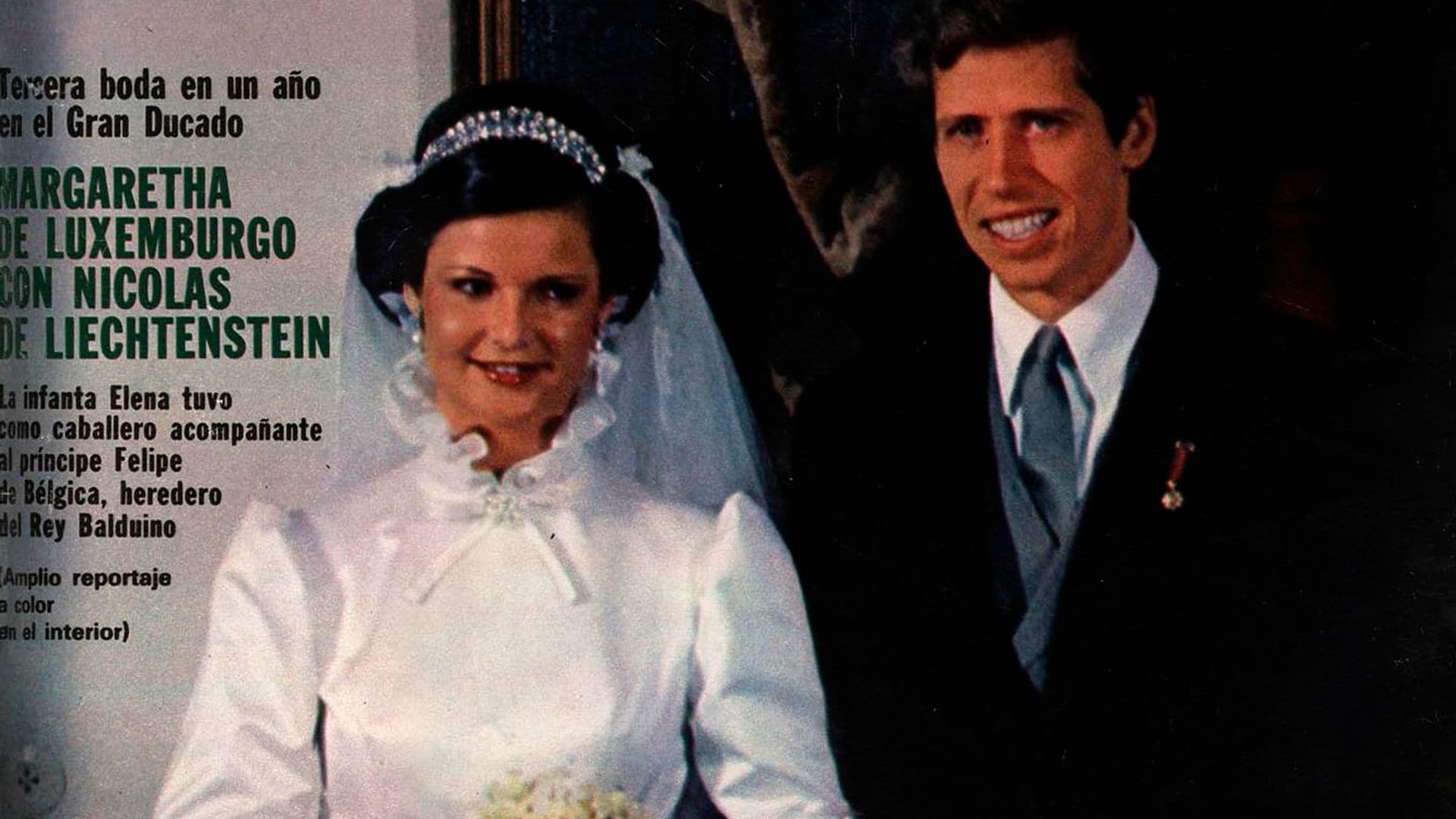 Se cumplen 40 años de la boda de Margarita de Luxemburgo y Nicolas de Liechtenstein: así lo contó ¡HOLA!