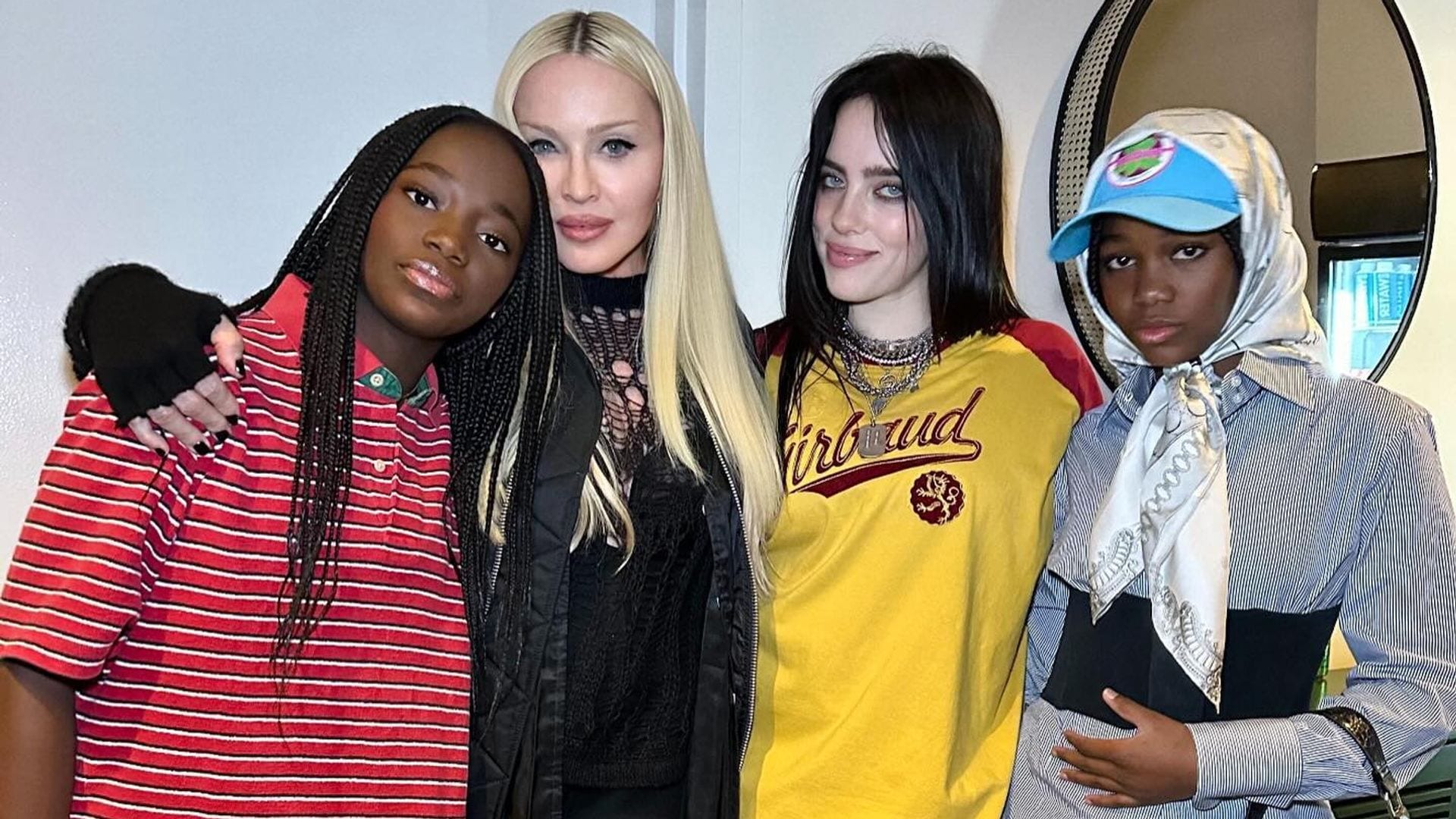 Junto a sus hijas, Madonna recupera la sonrisa en el concierto de Billie Eilish