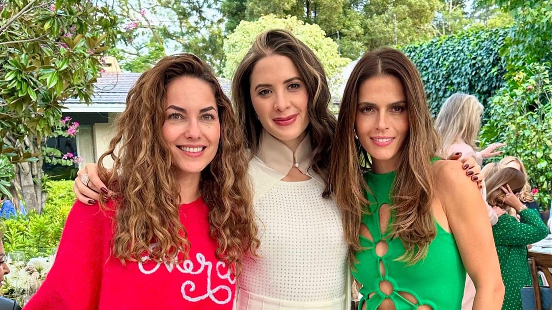 Bárbara Mori y Claudia Álvarez, las invitadas especiales en la despedida de soltera de su cuñada