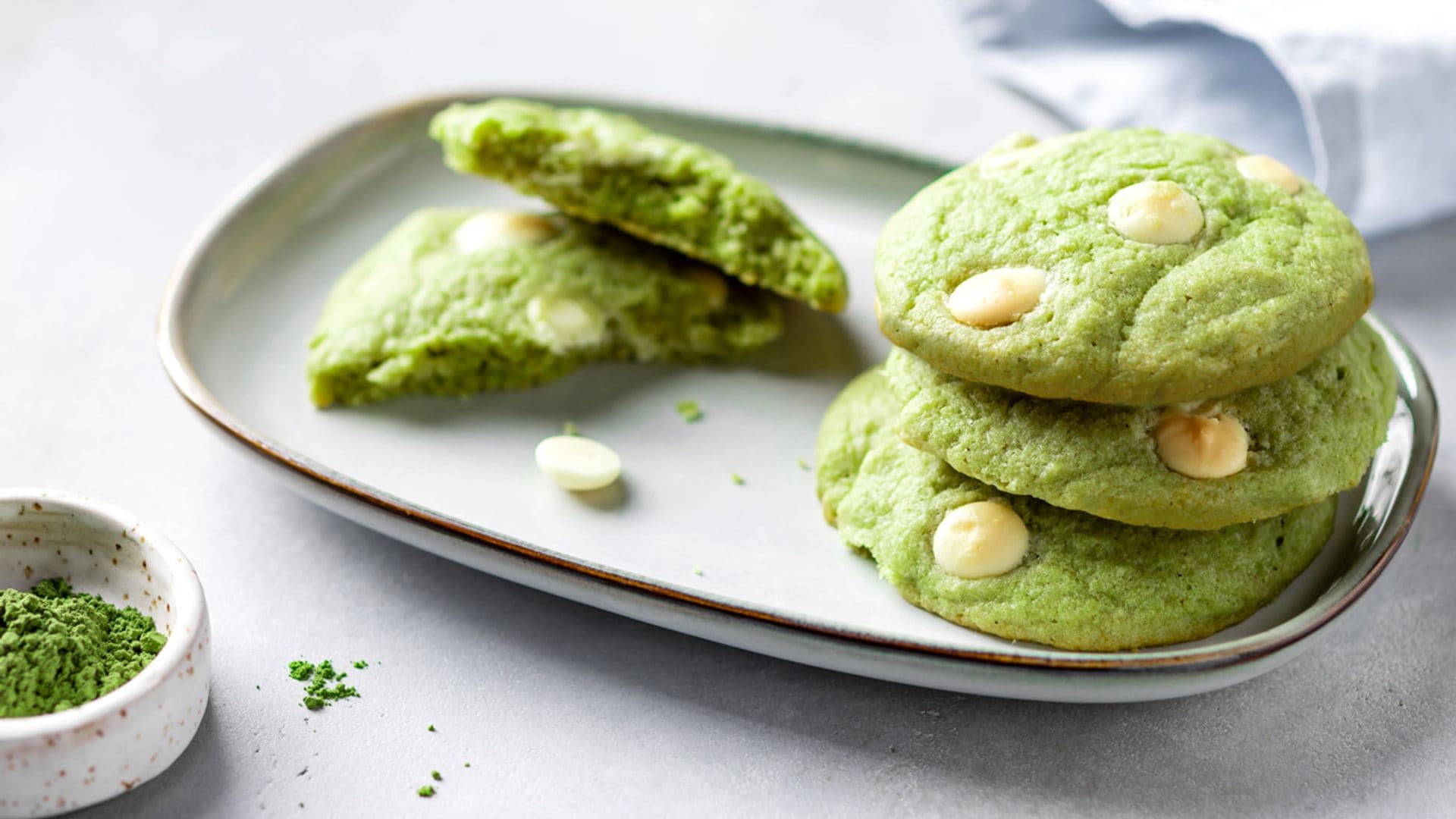 Galletas de té con chocolate blanco