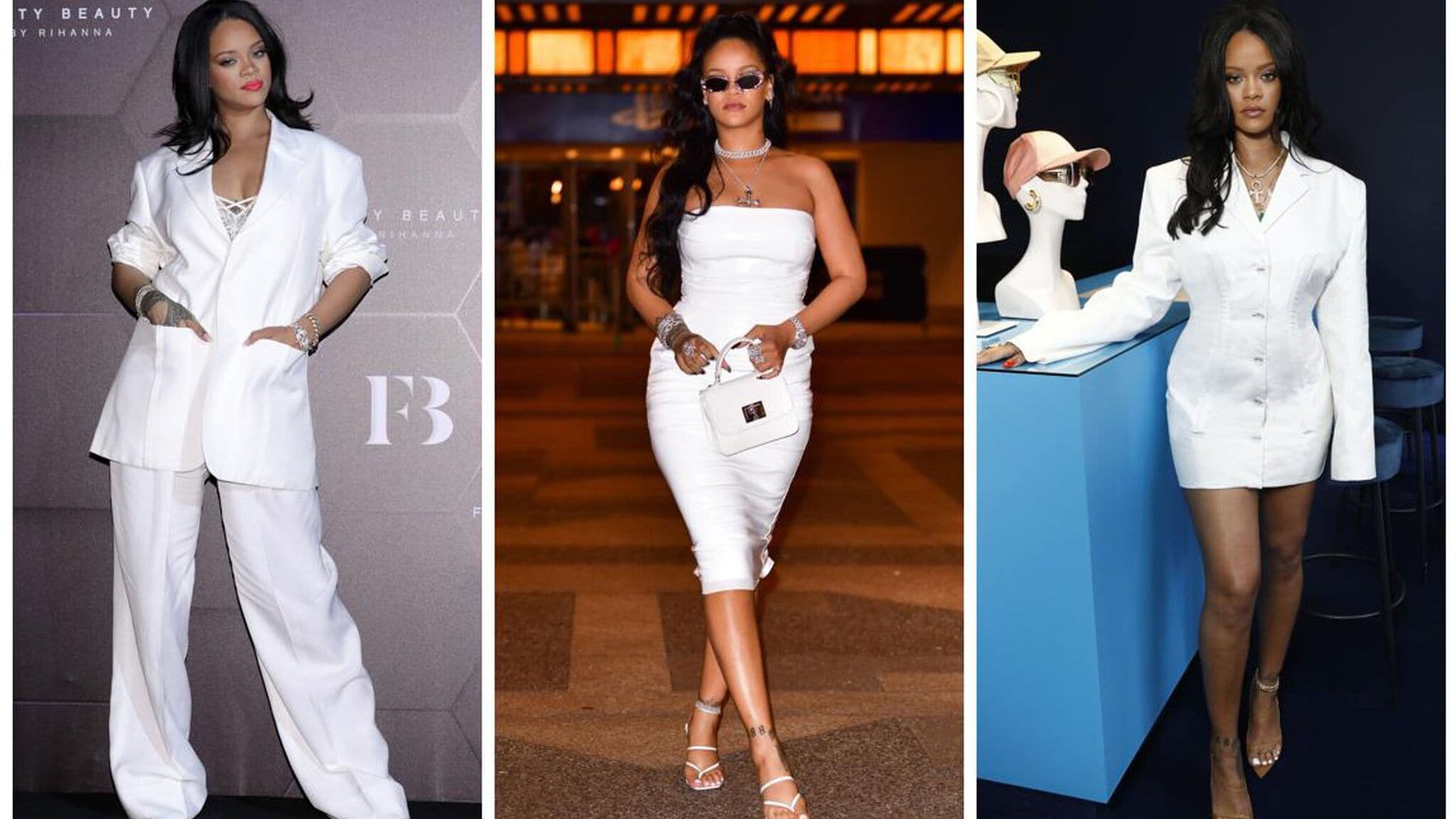 ¡Para toda ocasión! Las veces que Rihanna ha lucido ‘total white looks’