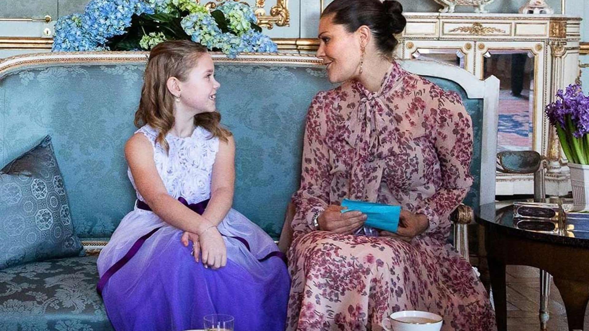 De princesa a 'princesa': Victoria de Suecia cumple el deseo de una niña con tumor cerebral