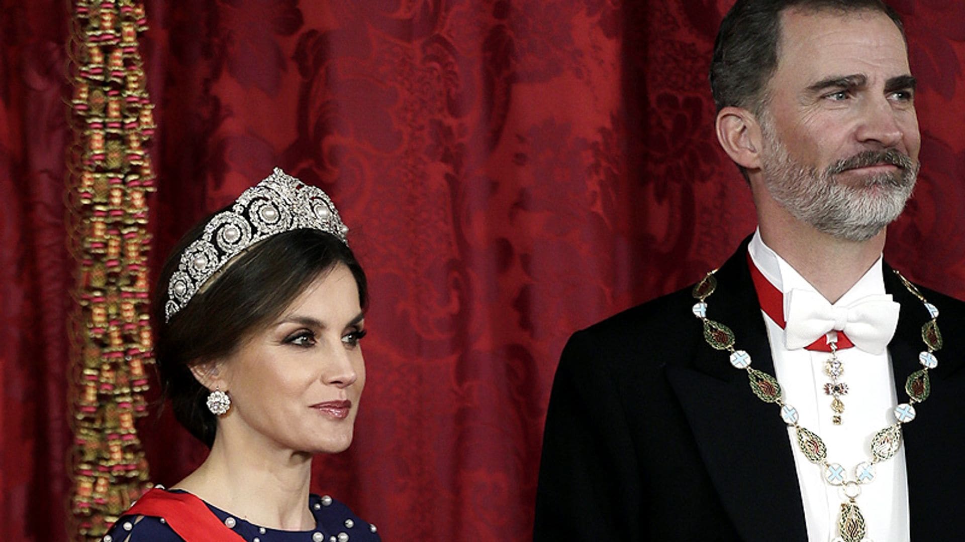 Los Reyes ofrecen una cena de gala en honor del Presidente de Portugal, Marcelo Rebelo de Sousa