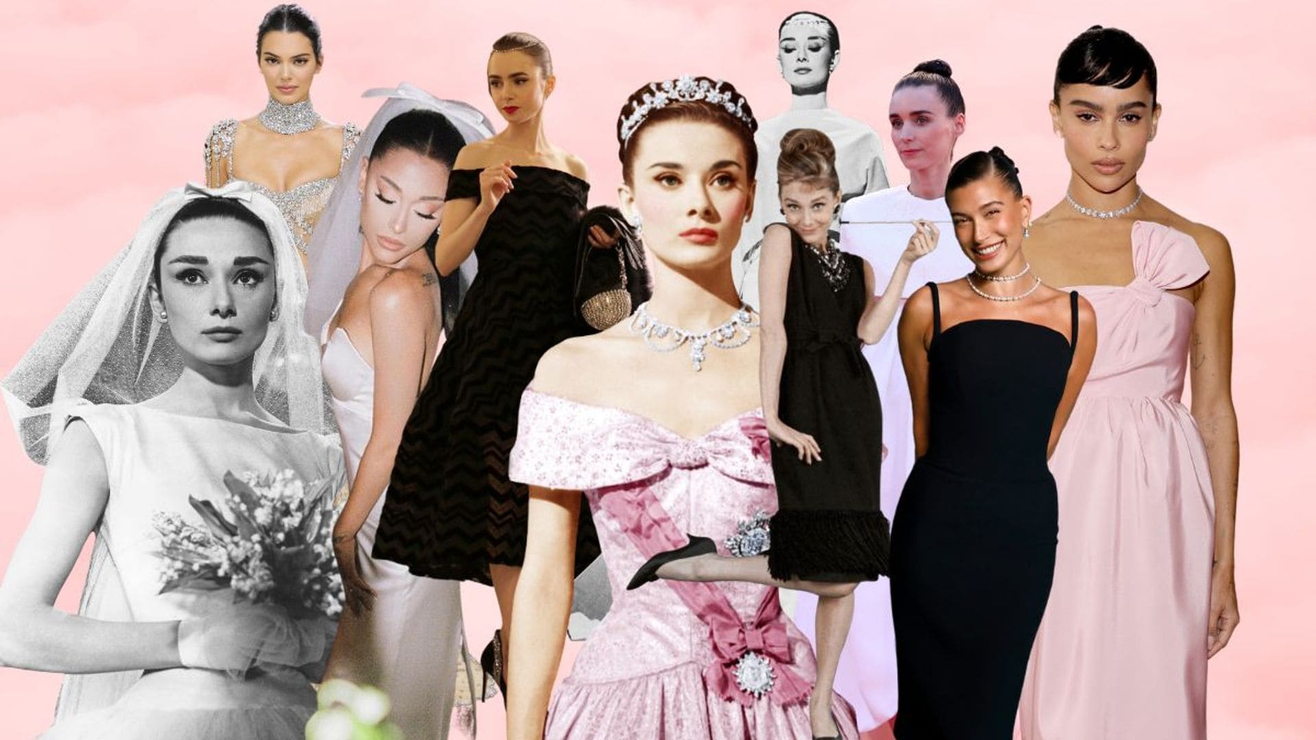 Cuando actrices y modelos se inspiran en los looks inolvidables de Audrey Hepburn y nos enamoran