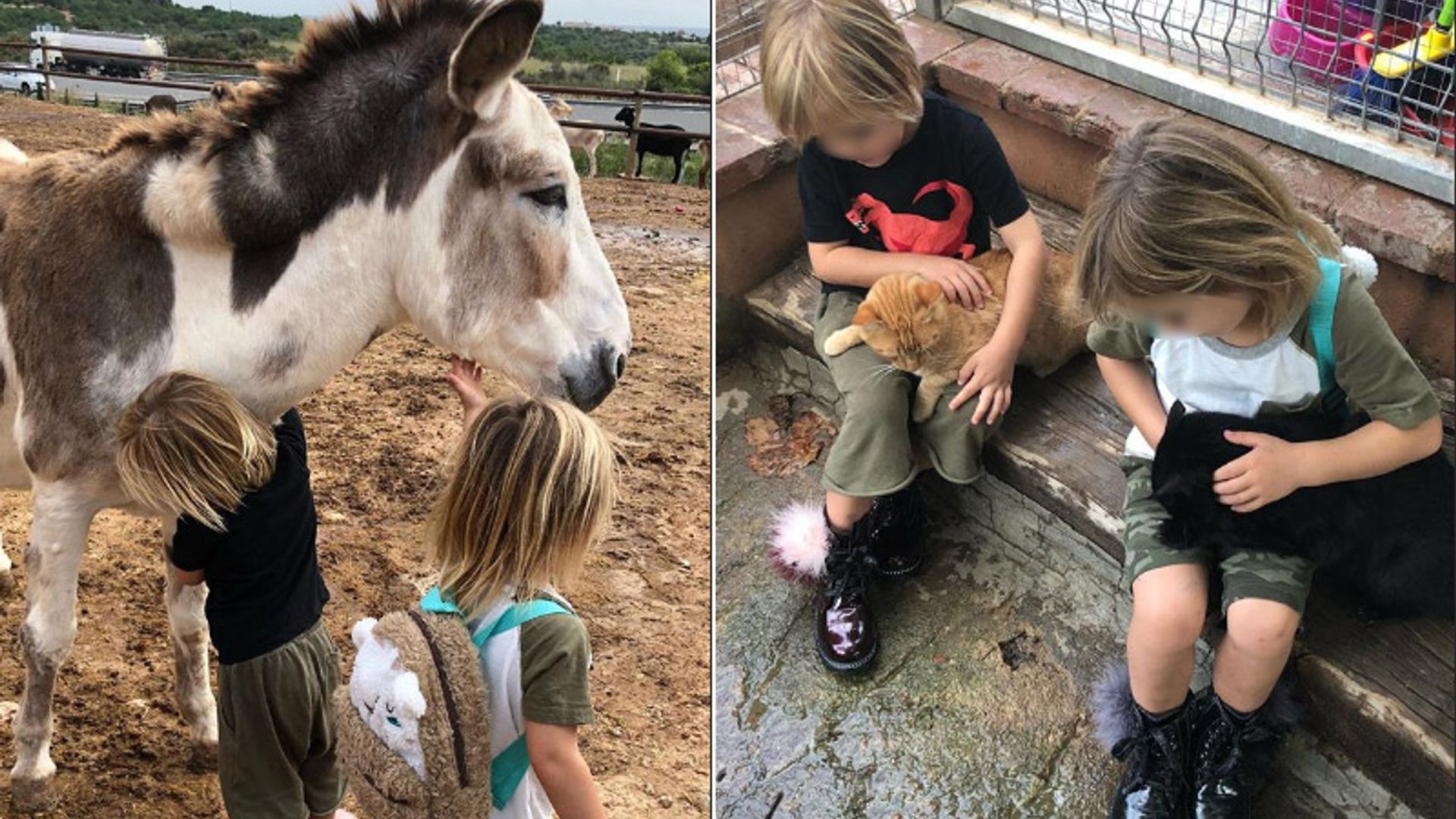 Elsa Pataky contagia a sus hijos su pasión por los animales