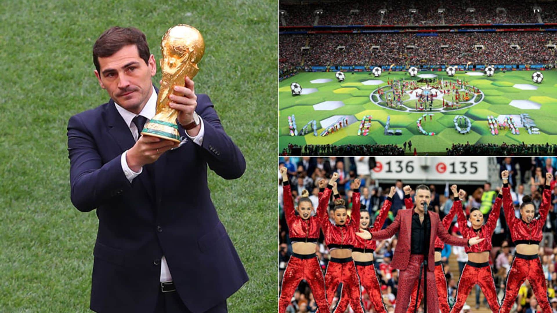 ¡Con Robbie Williams e Iker Casillas alzando la copa! Así ha sido la inauguración del Mundial 2018