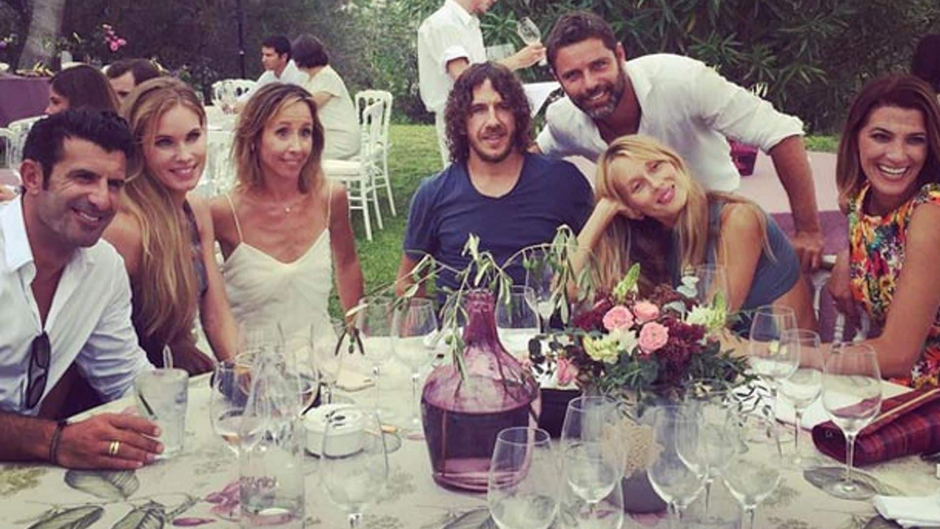 Nieves Álvarez, Vanesa Lorenzo y Laura Sánchez en la boda de...