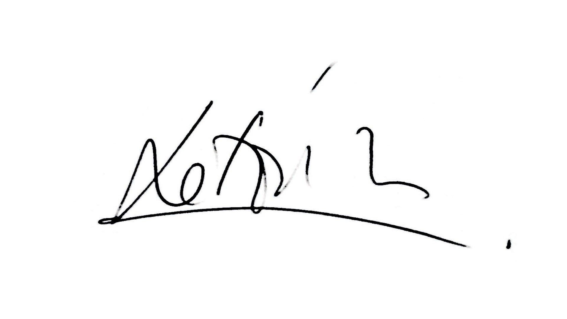 Firma de Letizia