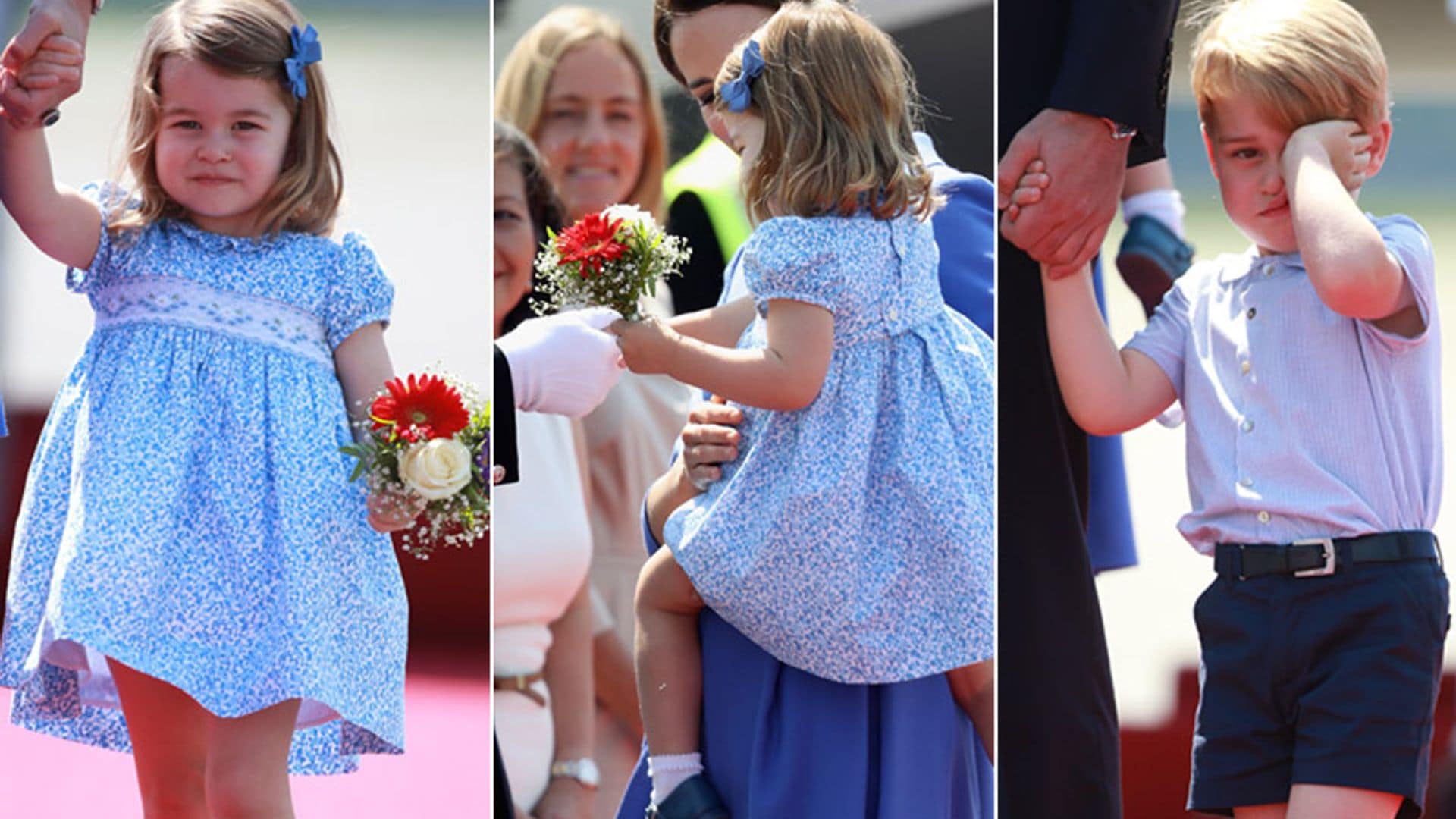 Charlotte de Cambridge se toma muy en serio sus deberes reales en su primer saludo diplomático en Berlín