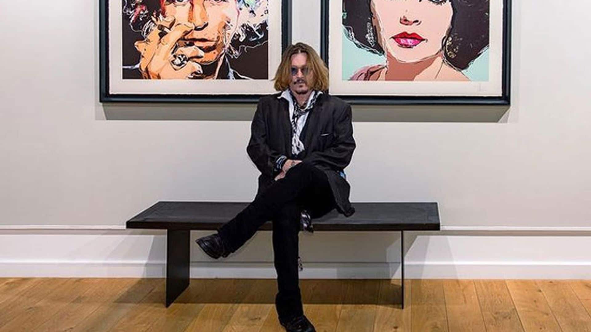 Johnny Depp triunfa en el mercado del arte con el arrollador éxito de su primera colección de retratos