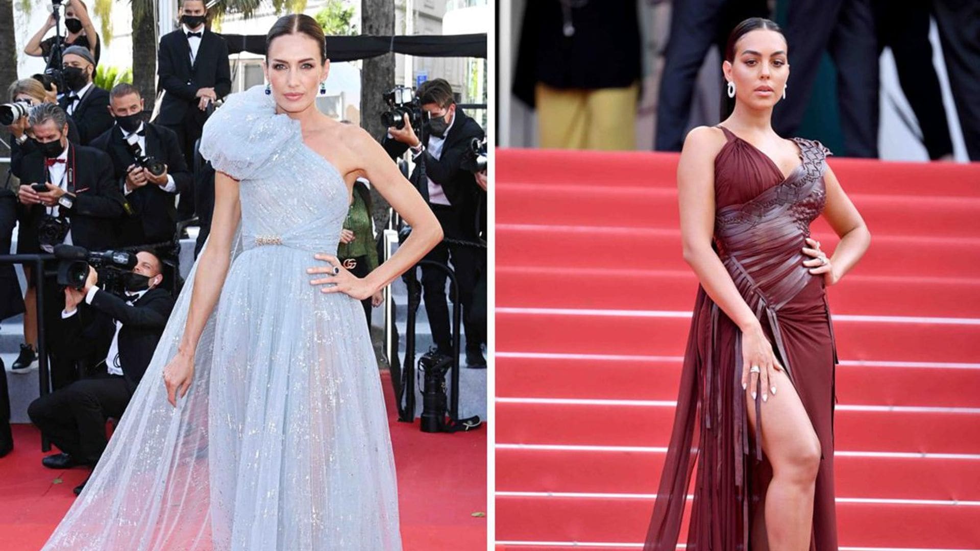 Nieves y Georgina, las españolas pisan fuerte en la alfombra roja de Cannes