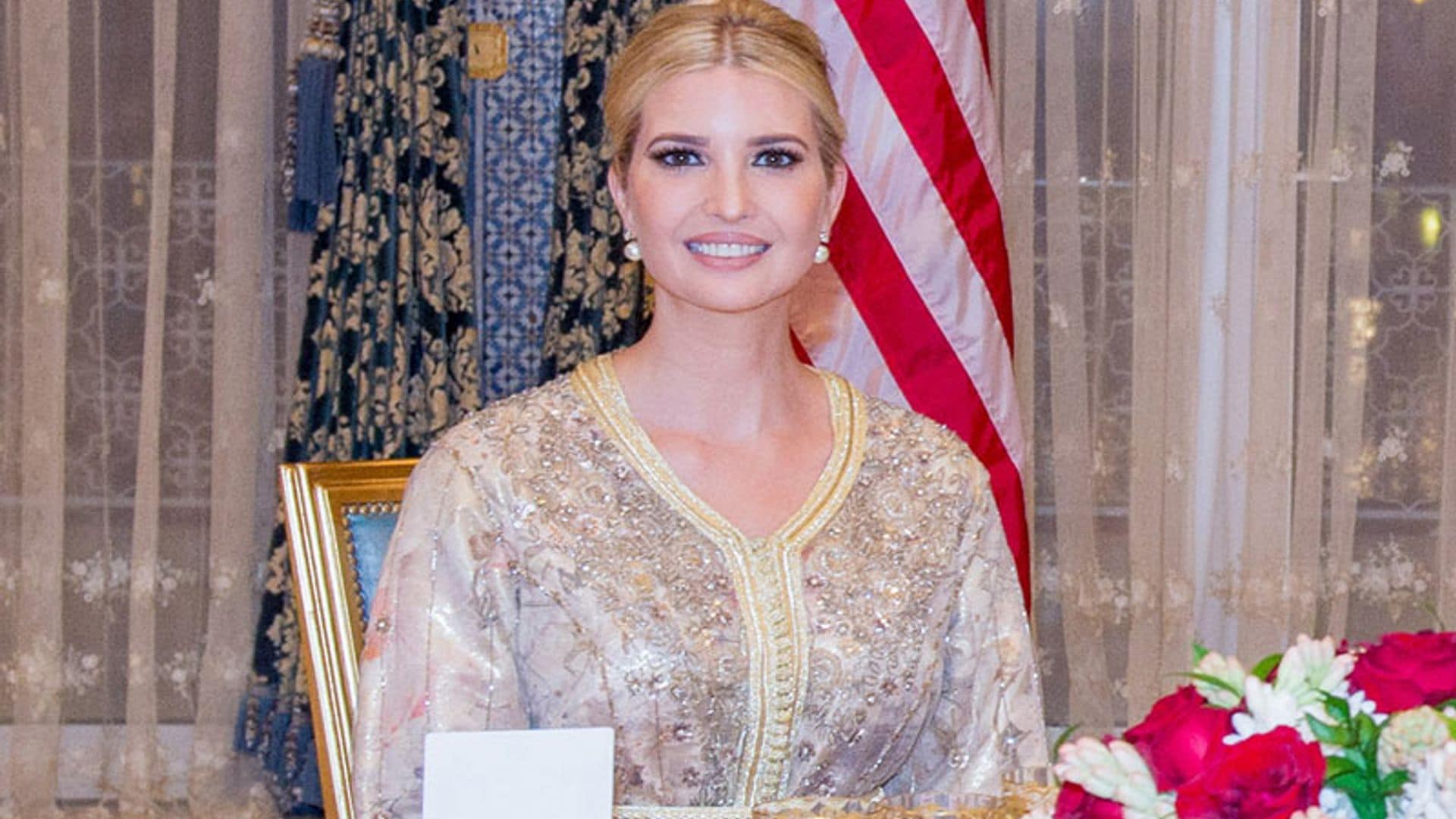 Tras los pasos de doña Letizia, Ivanka Trump estrena caftán de gala en Marruecos