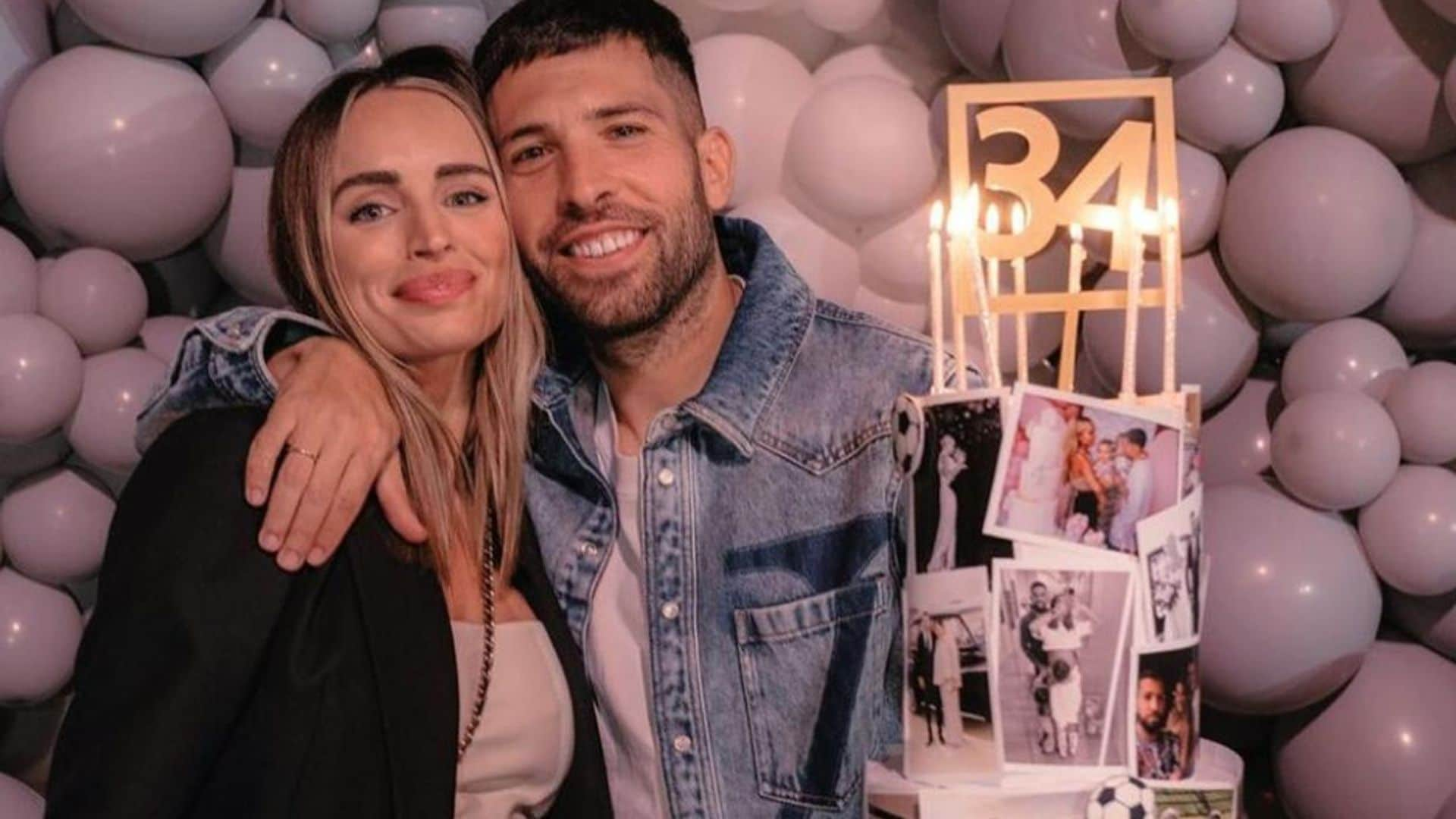 La preciosa felicitación de Romarey Ventura a Jordi Alba cuando están a punto de ser papás por tercera vez