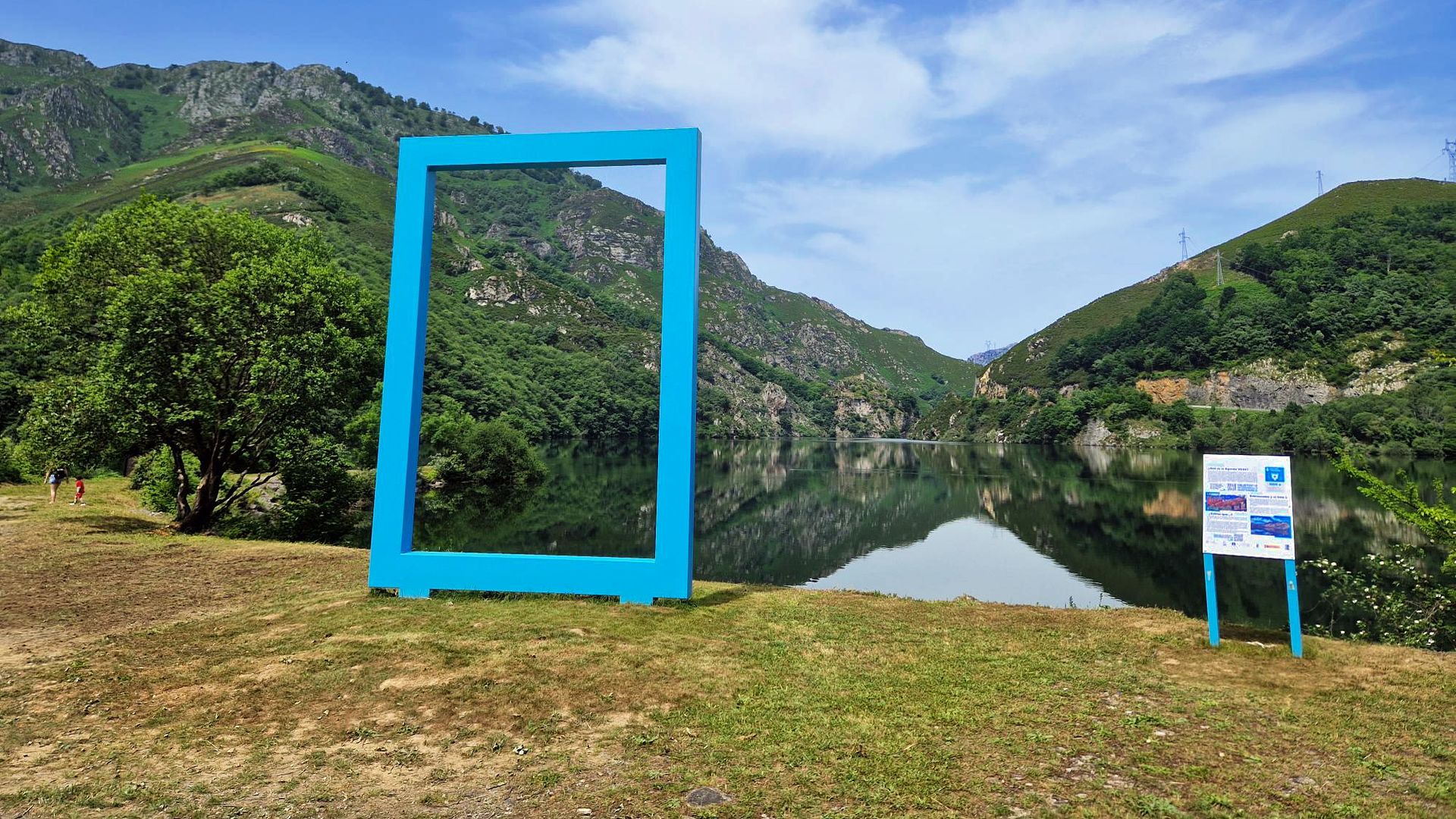 Marco para hacerte una fotografía en el Parque Natural de Redes en Asturias