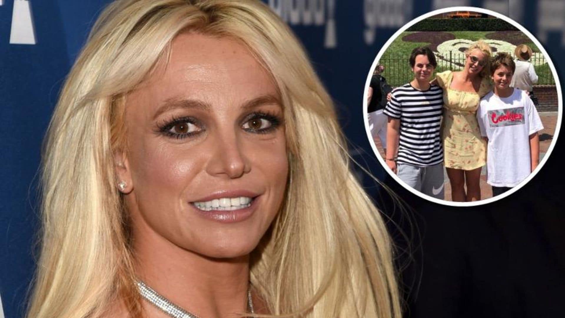 Britney Spears felicita a sus dos hijos, en medio de un sensible momento en su vida