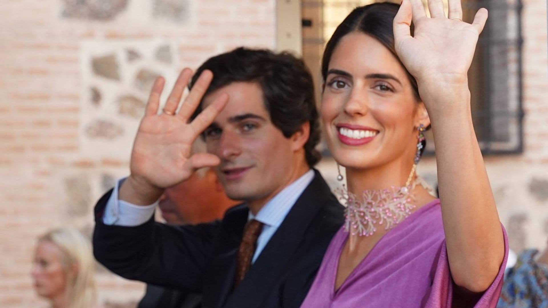 Sofía Palazuelo, deslumbrante en la boda de su hermano Jaime en su palacio familiar