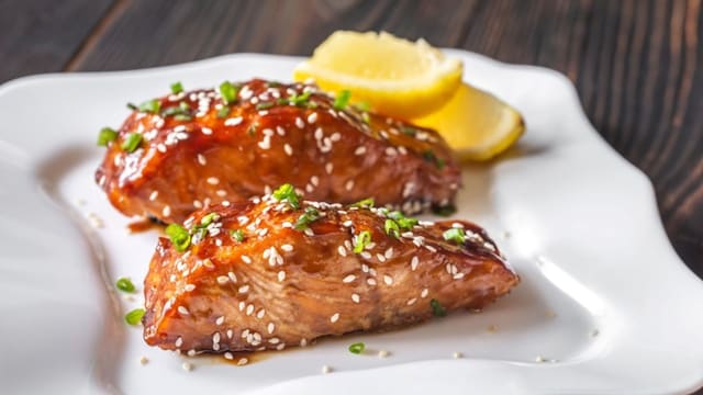 salmon teriyaki