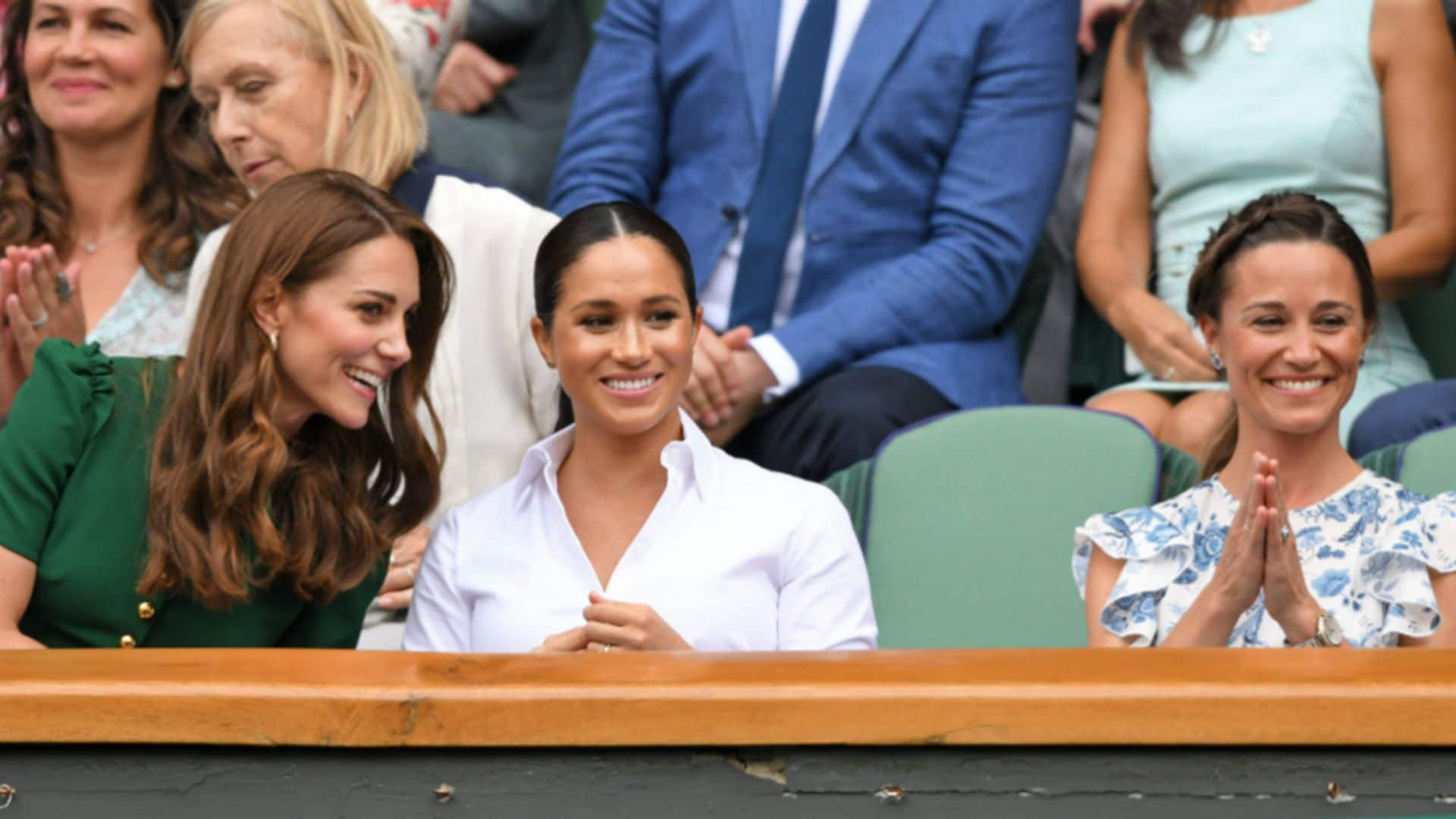 Meghan Markle, Kate y Pippa Middleton muestran su apoyo a Serena Williams en Wimbledon