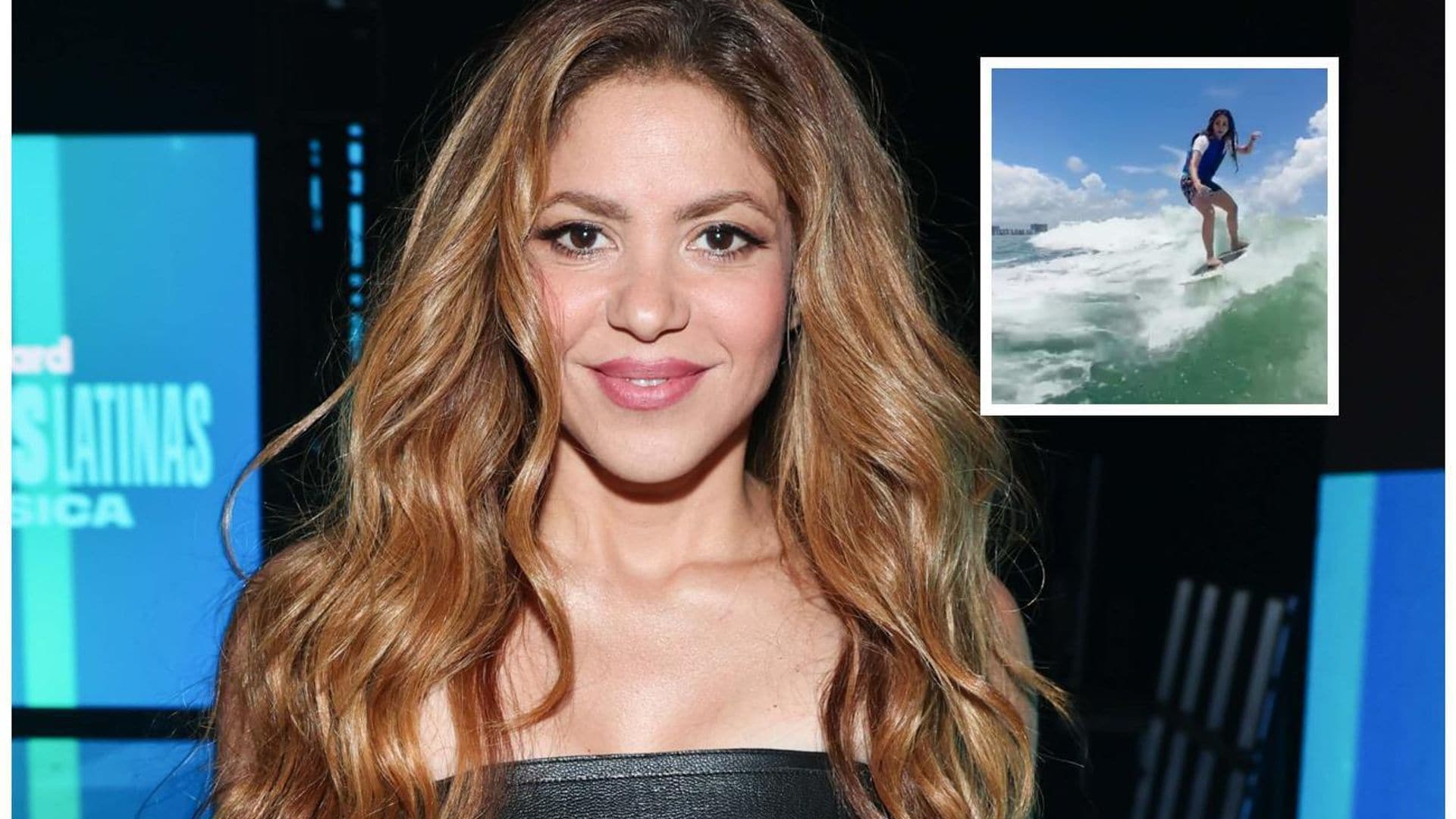 ¡Imparable! Shakira conquista las olas en Miami