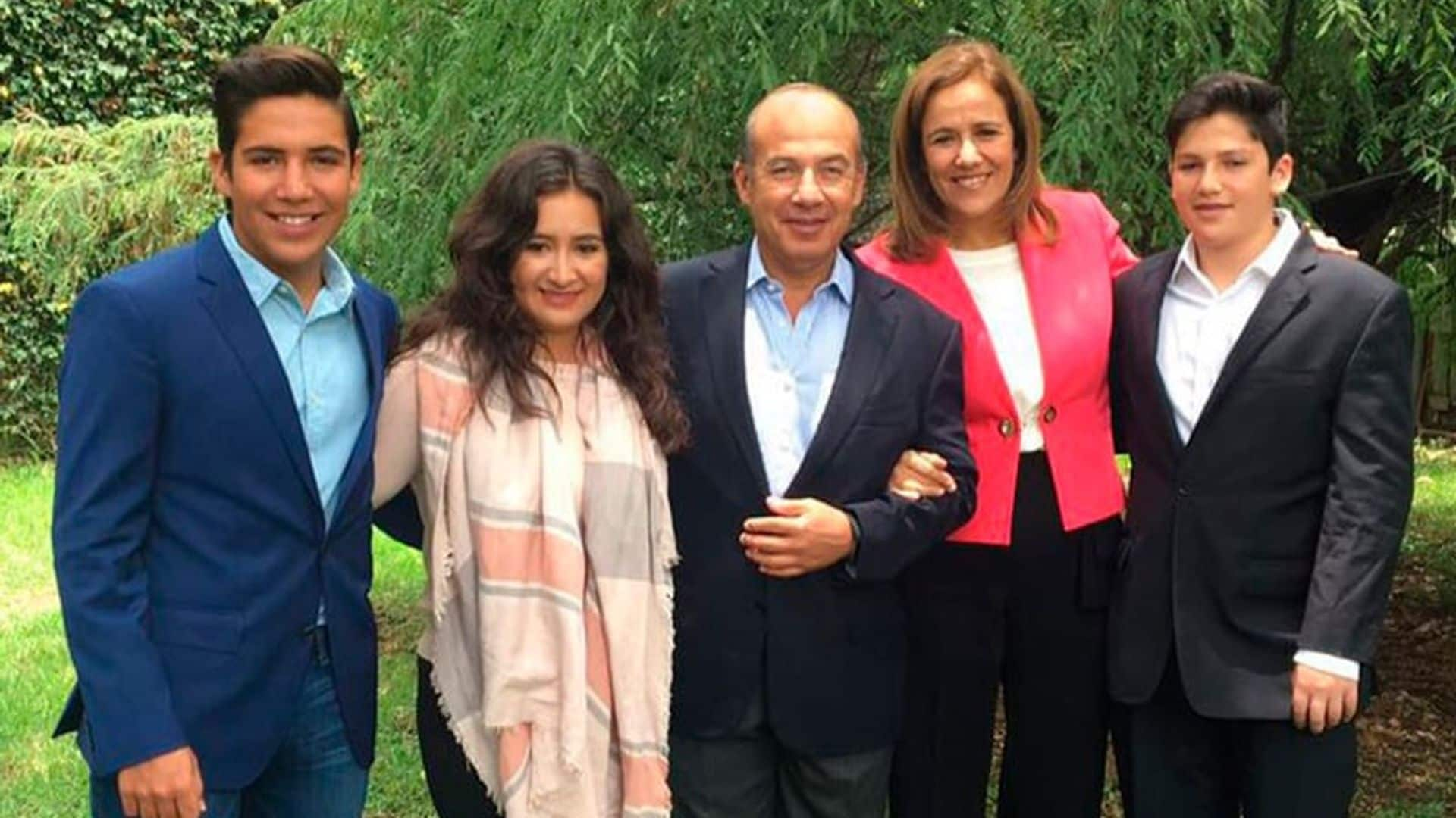 ¡Cuánto han crecido! Así lucen hoy los tres hijos del exPresidente Felipe Calderón