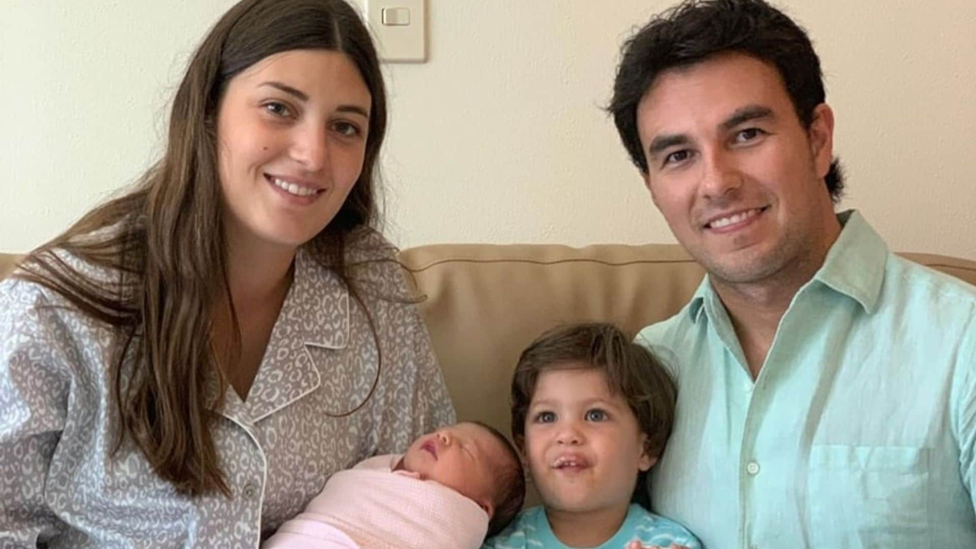 Checo Pérez y Carola Martínez dan la bienvenida a Carlota, su segunda hija