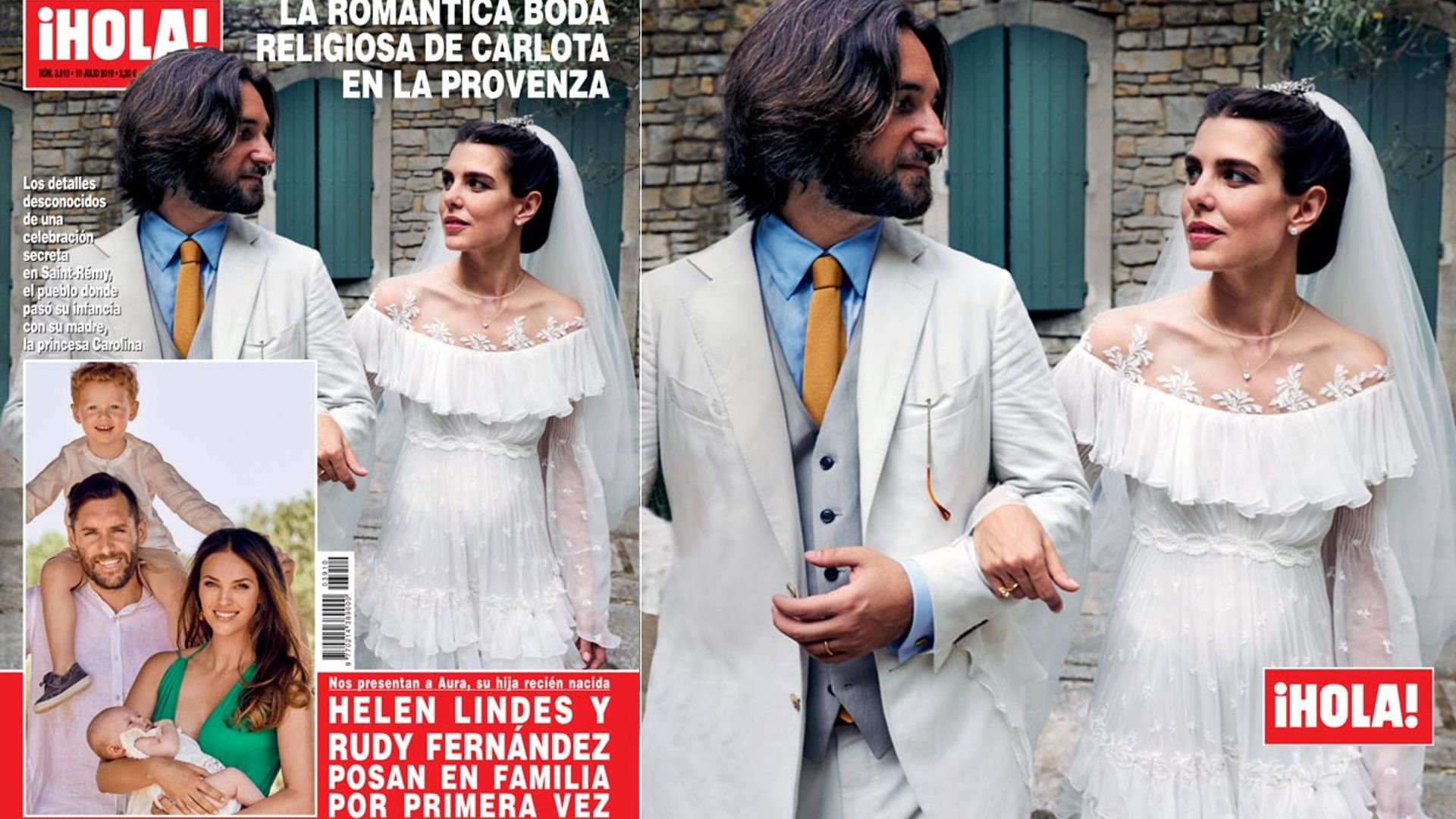 En ¡HOLA!, la romántica boda religiosa de Carlota en la Provenza