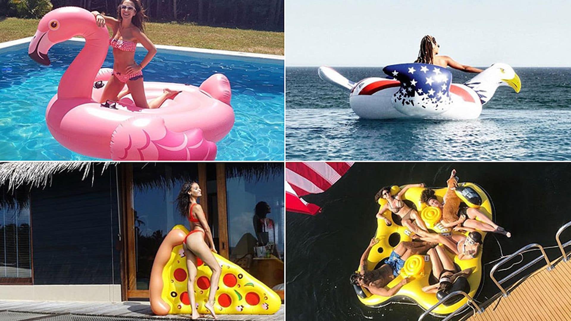 Desde Kendall Jenner a Paula Echevarría... ¡Este verano se llevan los flotadores originales!