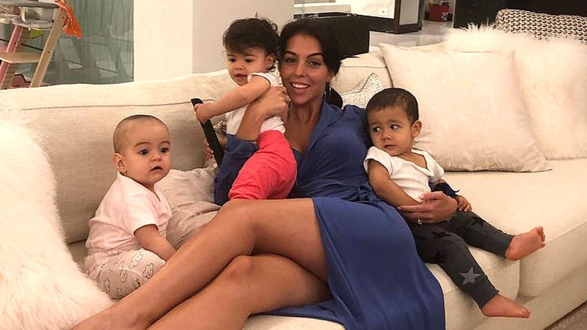 Georgina Rodríguez y sus hijos le dedican un cariñoso mensaje a Cristiano Ronaldo