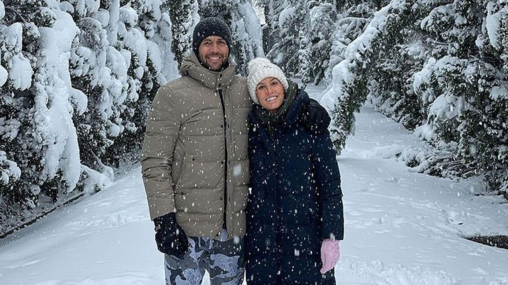 Los románticos paseos bajo la nieve, otro motivo de 'felicidad' para Ana Boyer y Fernando Verdasco