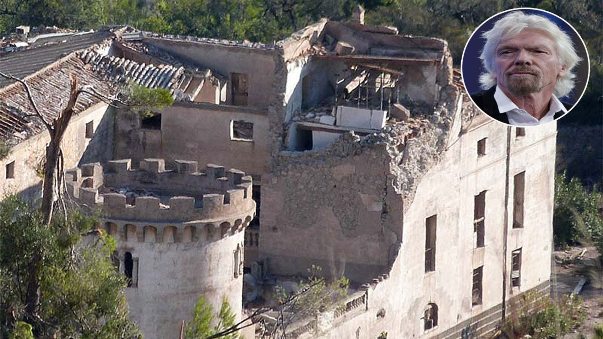 Una tormenta destroza la finca del magnate Richard Branson en Mallorca