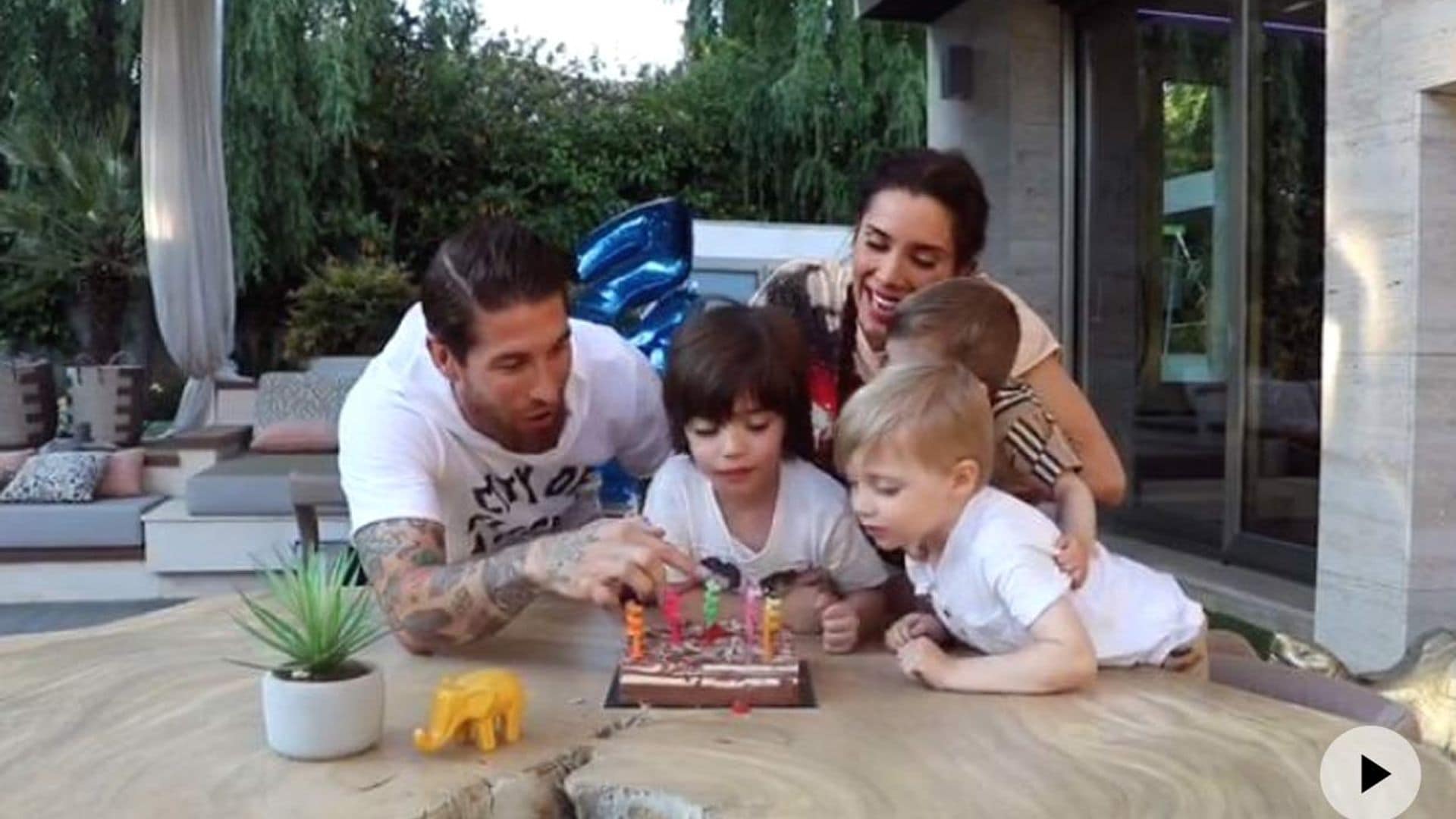 ¡Tarta para todos! La fiesta de cumpleaños del hijo mayor de Pilar Rubio y Sergio Ramos