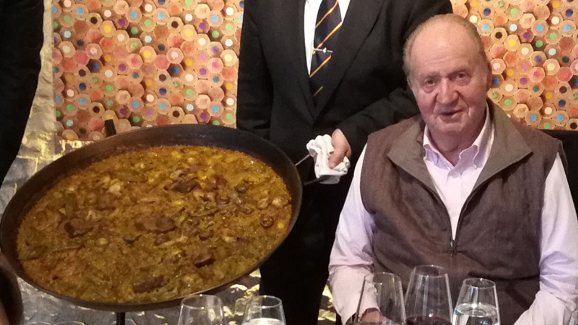 La paella ‘madrileña’ de don Juan Carlos y la infanta Margarita