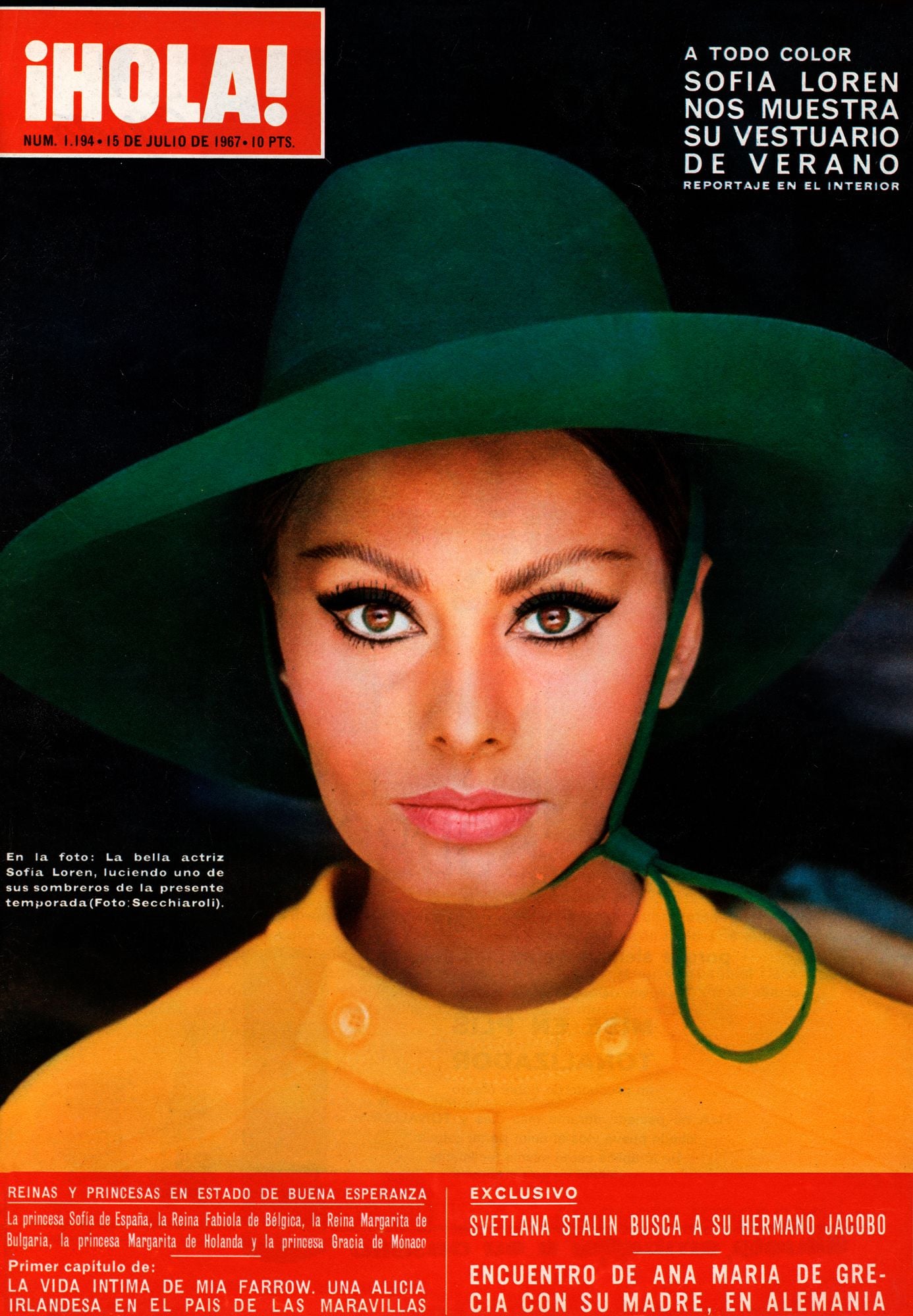 SOFIA LOREN COVERS OF HELLO!