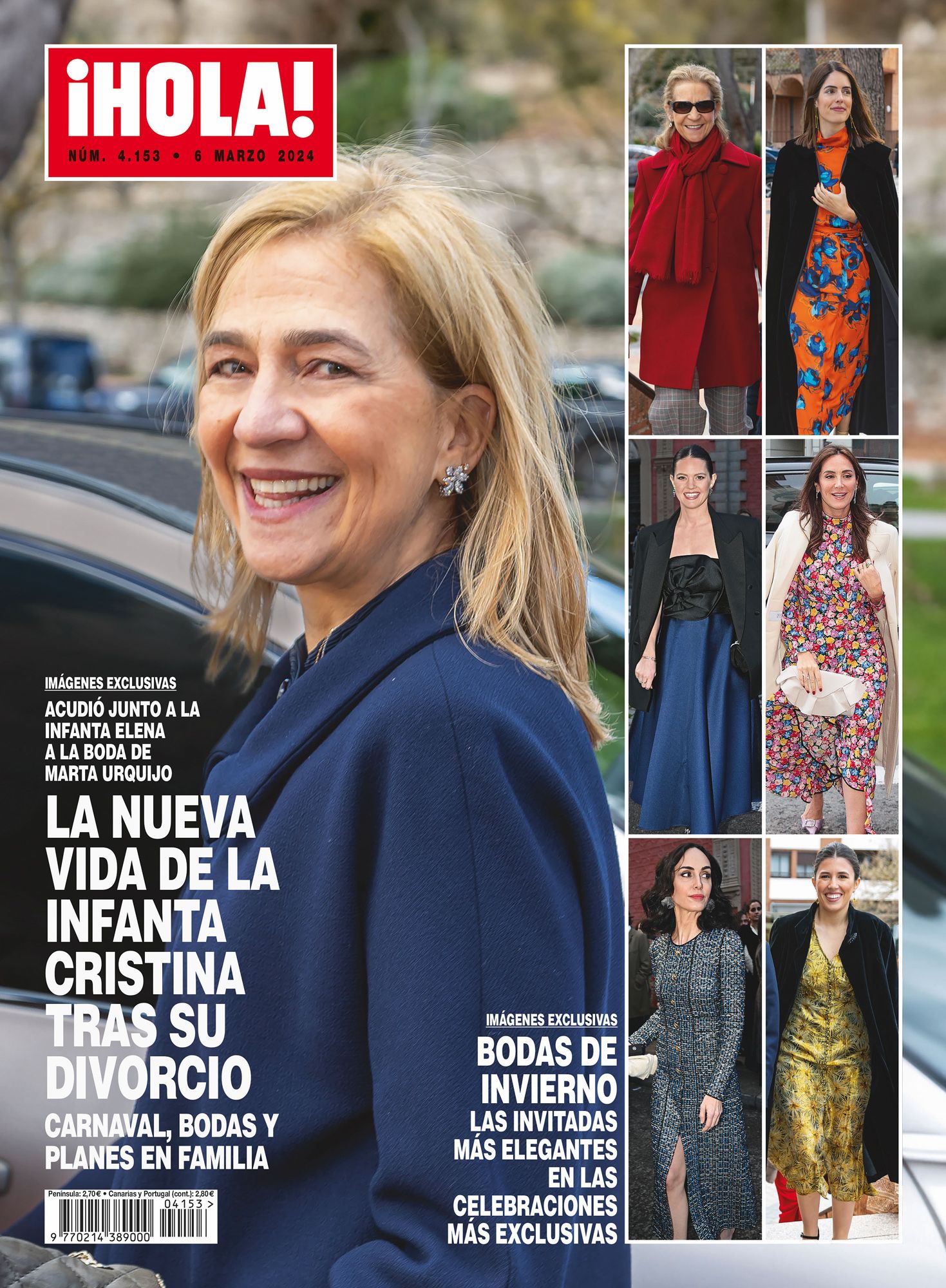 HOLA 4182 PORTADAS DE LA INFANTA CRISTINA