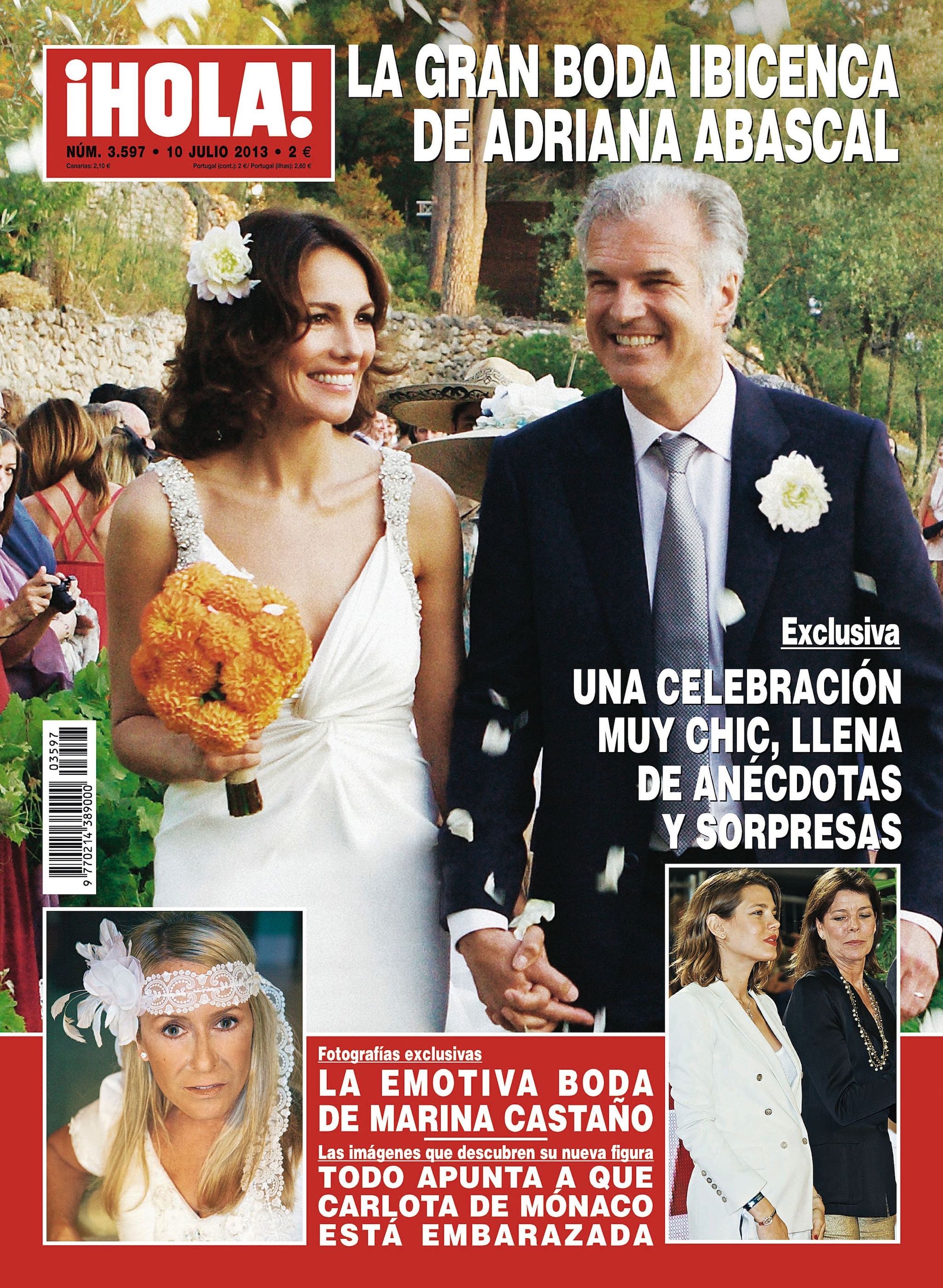 La portada de la boda ibicenca de Adriana