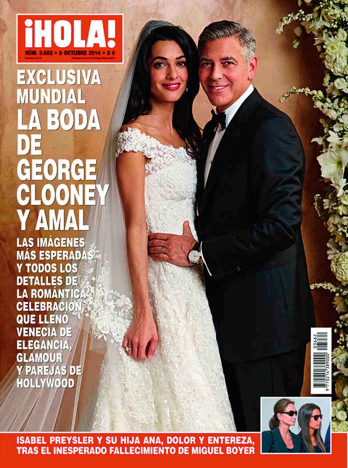 HOLA 4185 Portada de ¡HOLA! de la boda Clooney