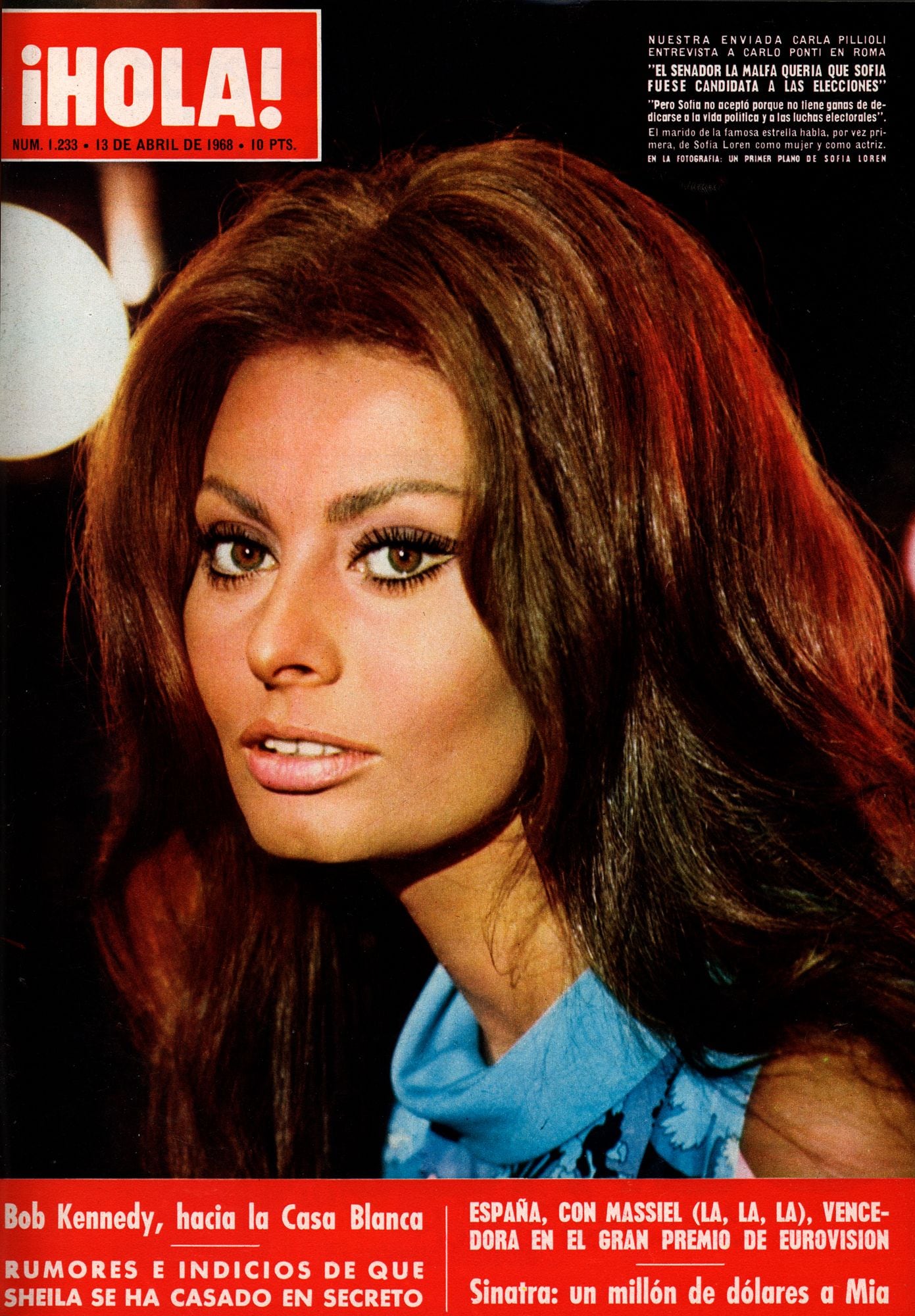 SOFIA LOREN COVERS OF HELLO!