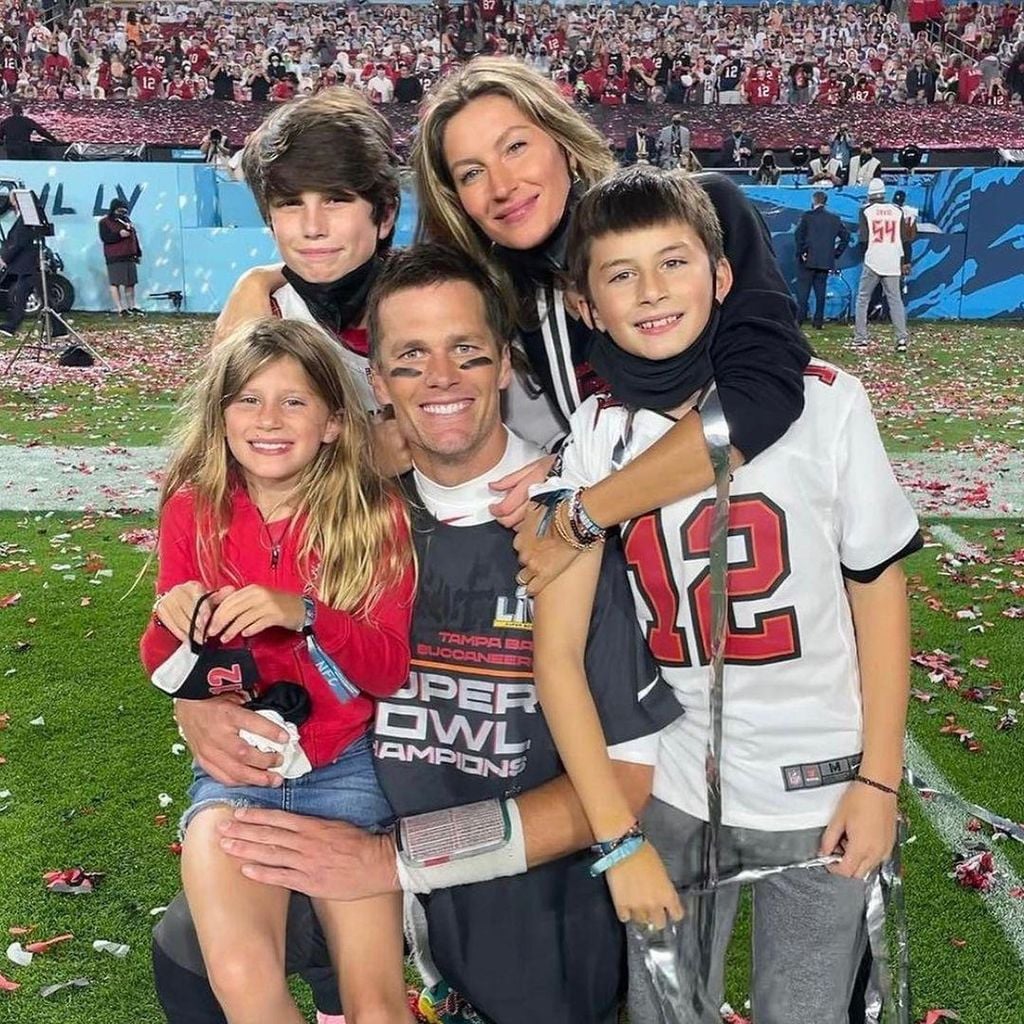 Tom Brady y su familia