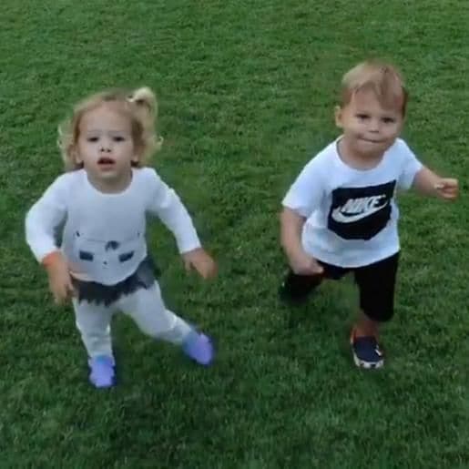 Enrique Iglesias twins adorable new video