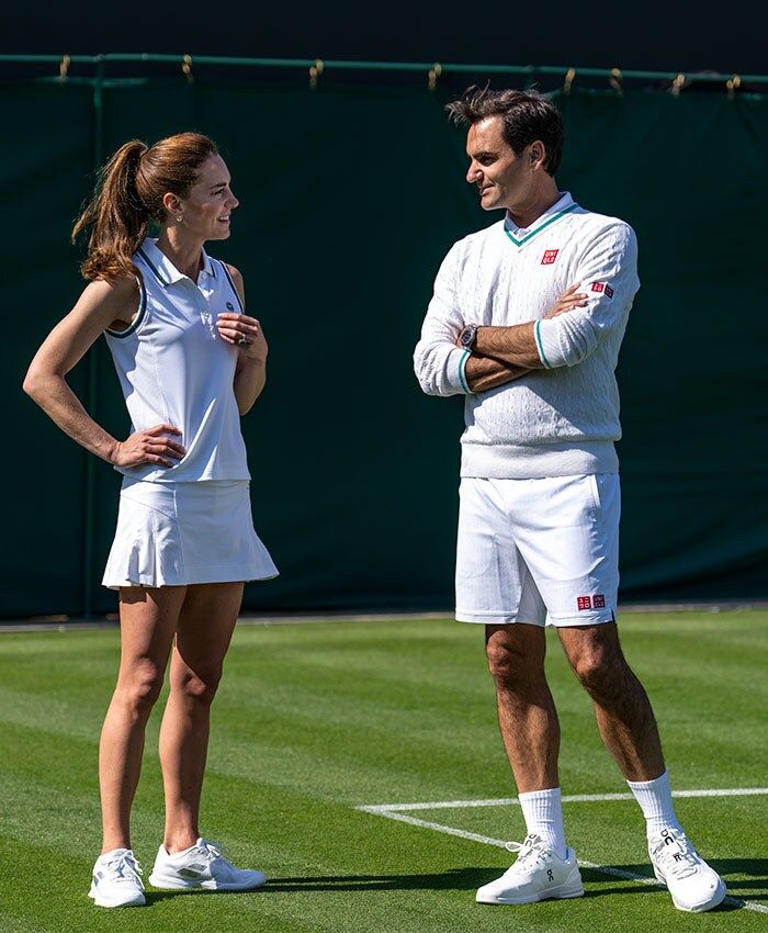 Kate Middleton y Roger Federer